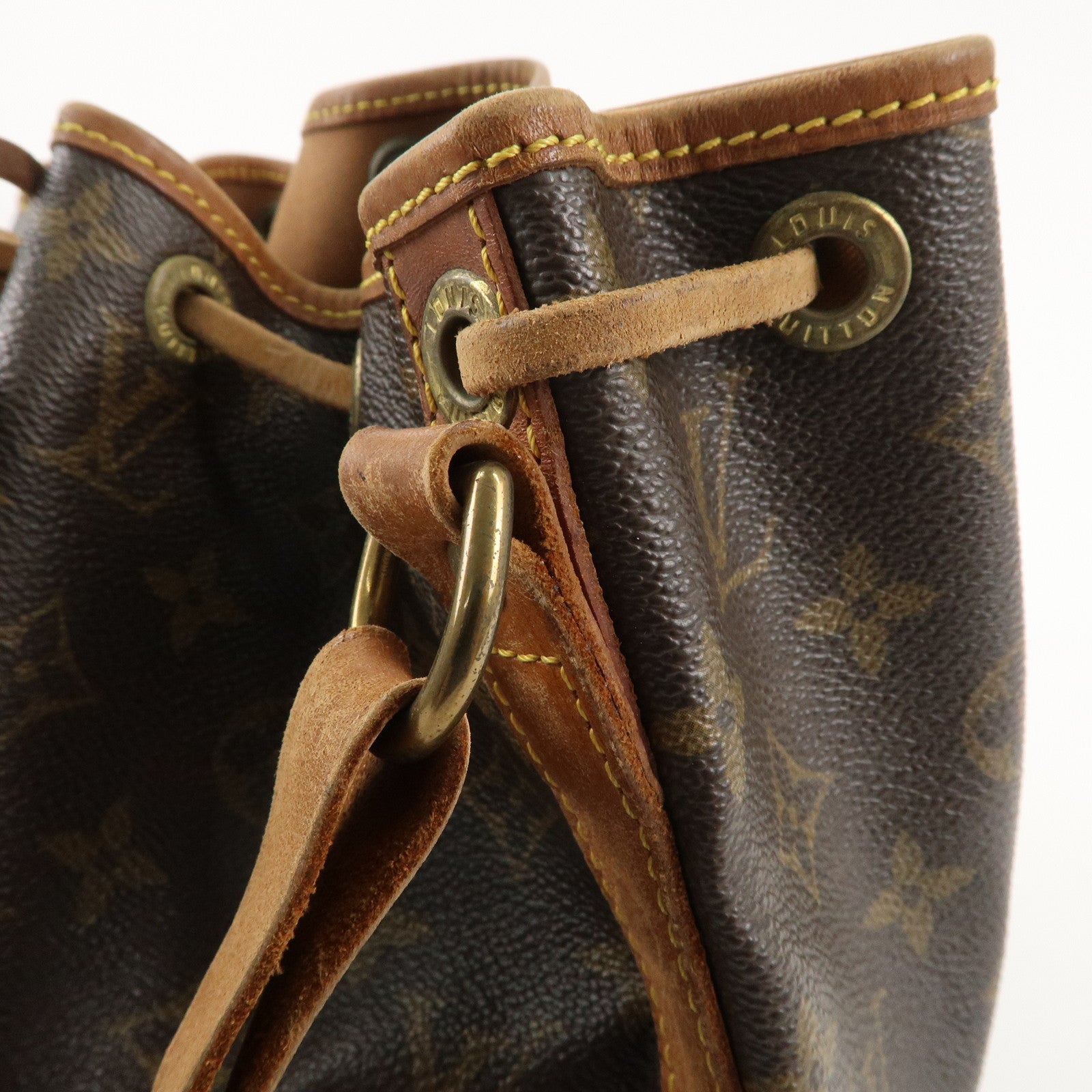 Louis Vuitton Monogram Petit Noe Shoulder Bag Brown M42226