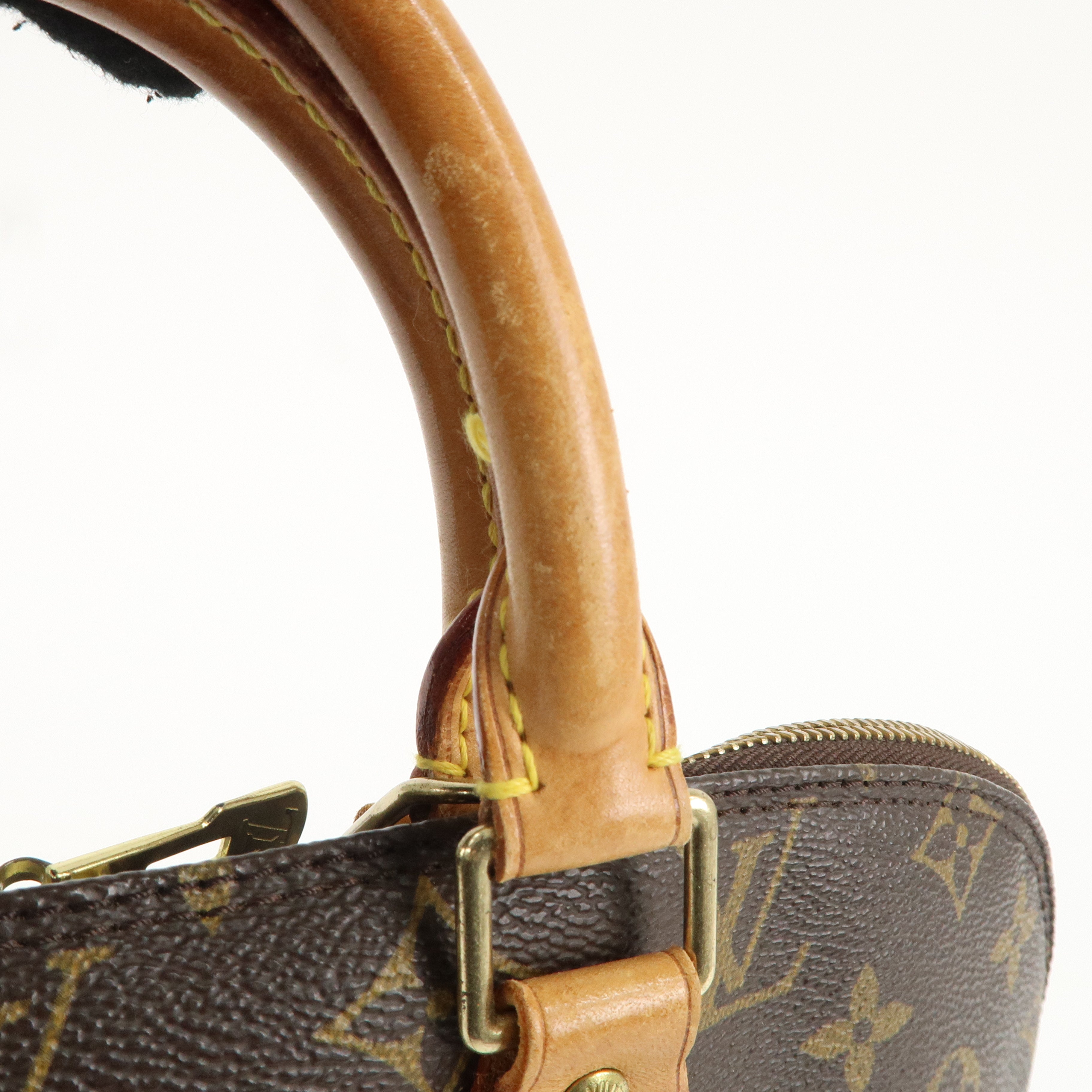 Louis Vuitton Monogram Alma Hand Bag Brown M51130