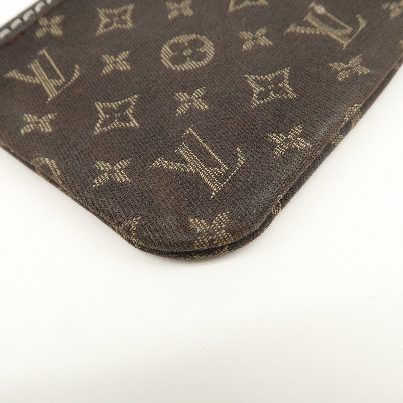 Louis Vuitton Monogram Mini Lin Pochette Cles Coin Case M95230