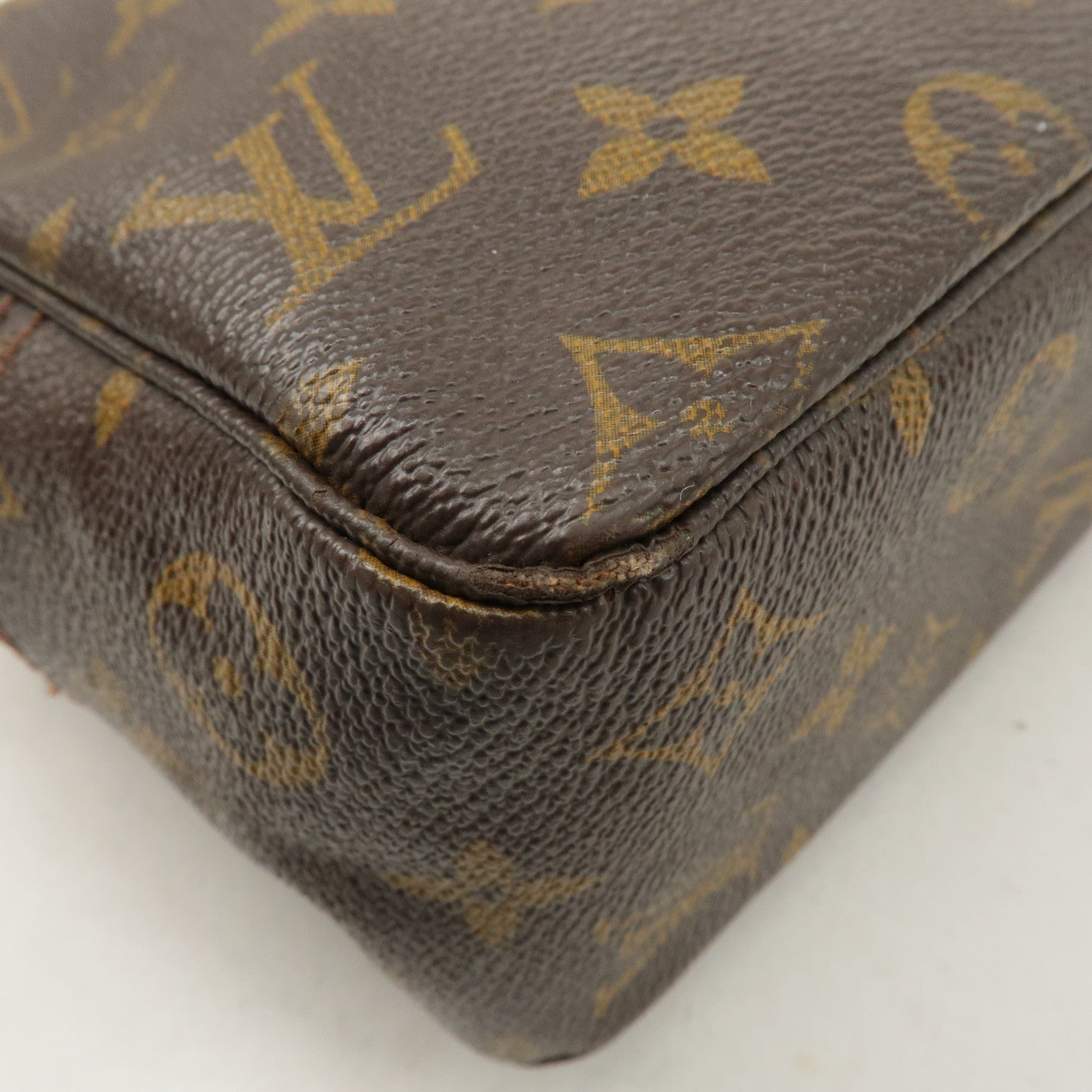 Louis Vuitton Monogram Trousse Toilette 28 Pouch Brown M47522