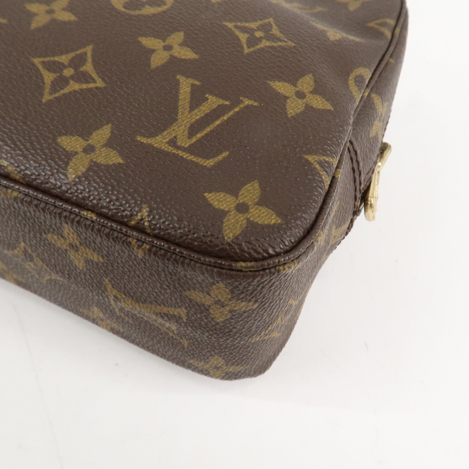 Louis Vuitton Monogram Trousse Toilette 23 Pouch Brown M47524 Used