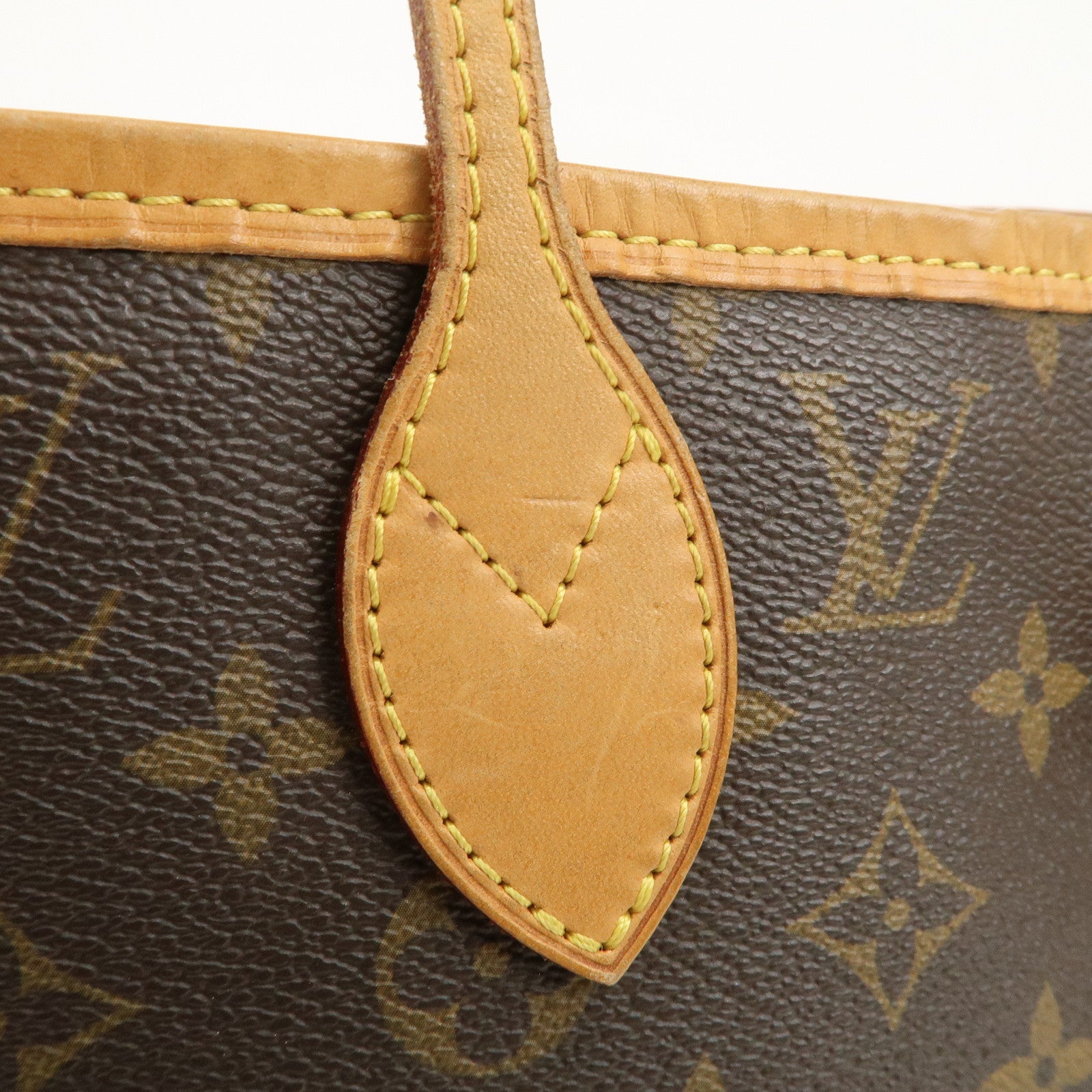 Louis Vuitton Monogram Neverfull MM Tote Bag Brown M40156 Used