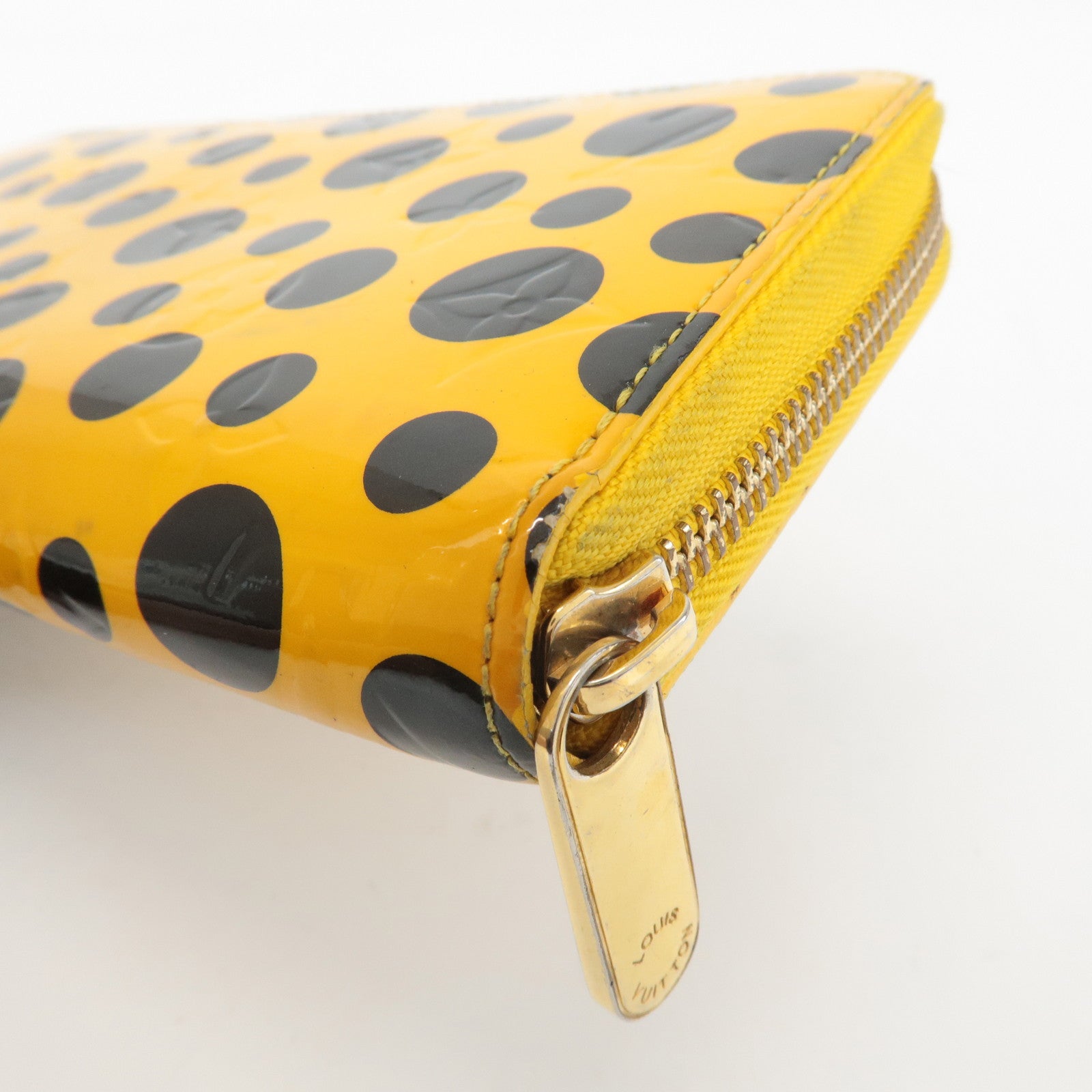 Louis Vuitton Vernis YayoiKusama Dots Infinity Zippy Wallet M91571 Used