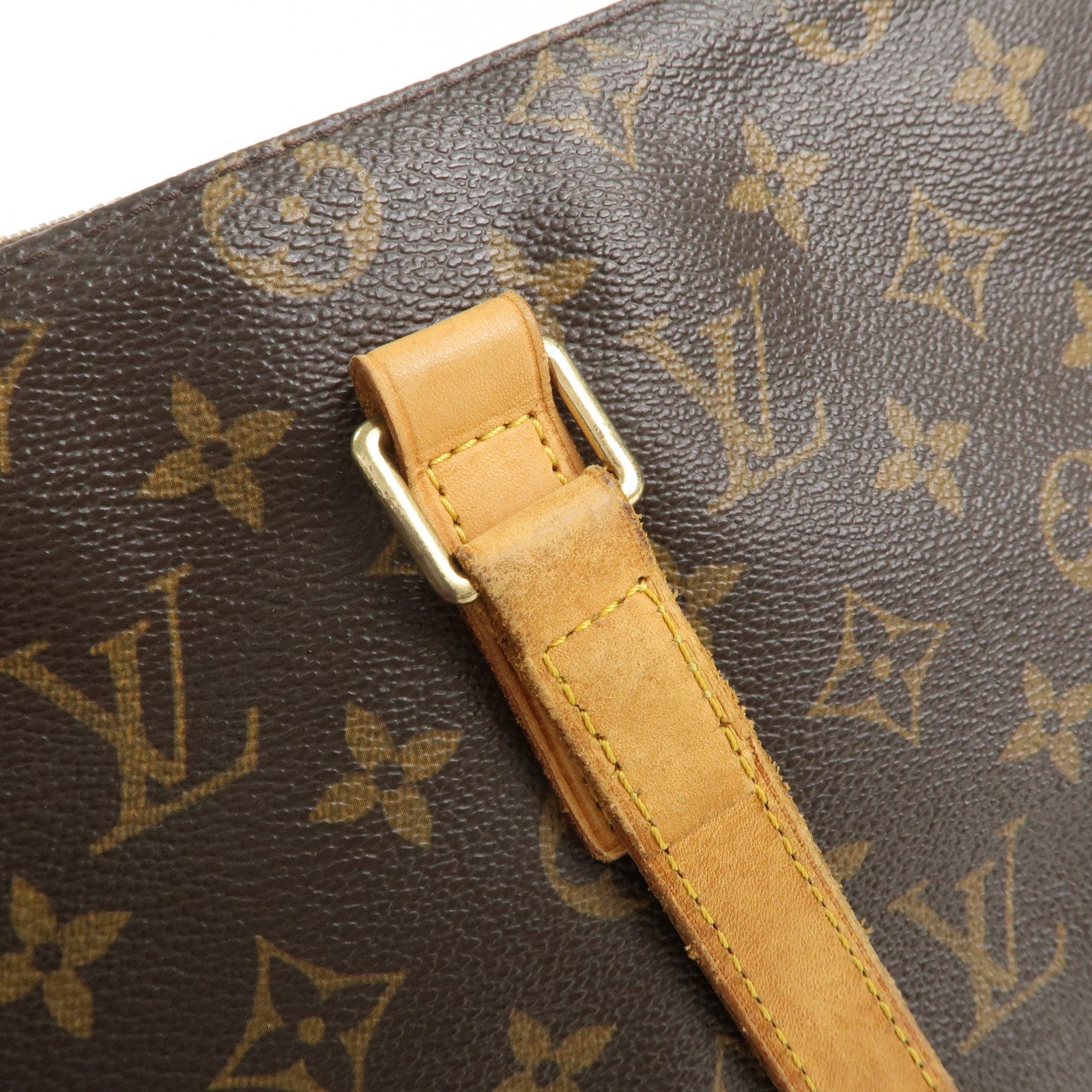 Louis Vuitton Monogram Cabas Mezzo Tote Bag Brown M51151