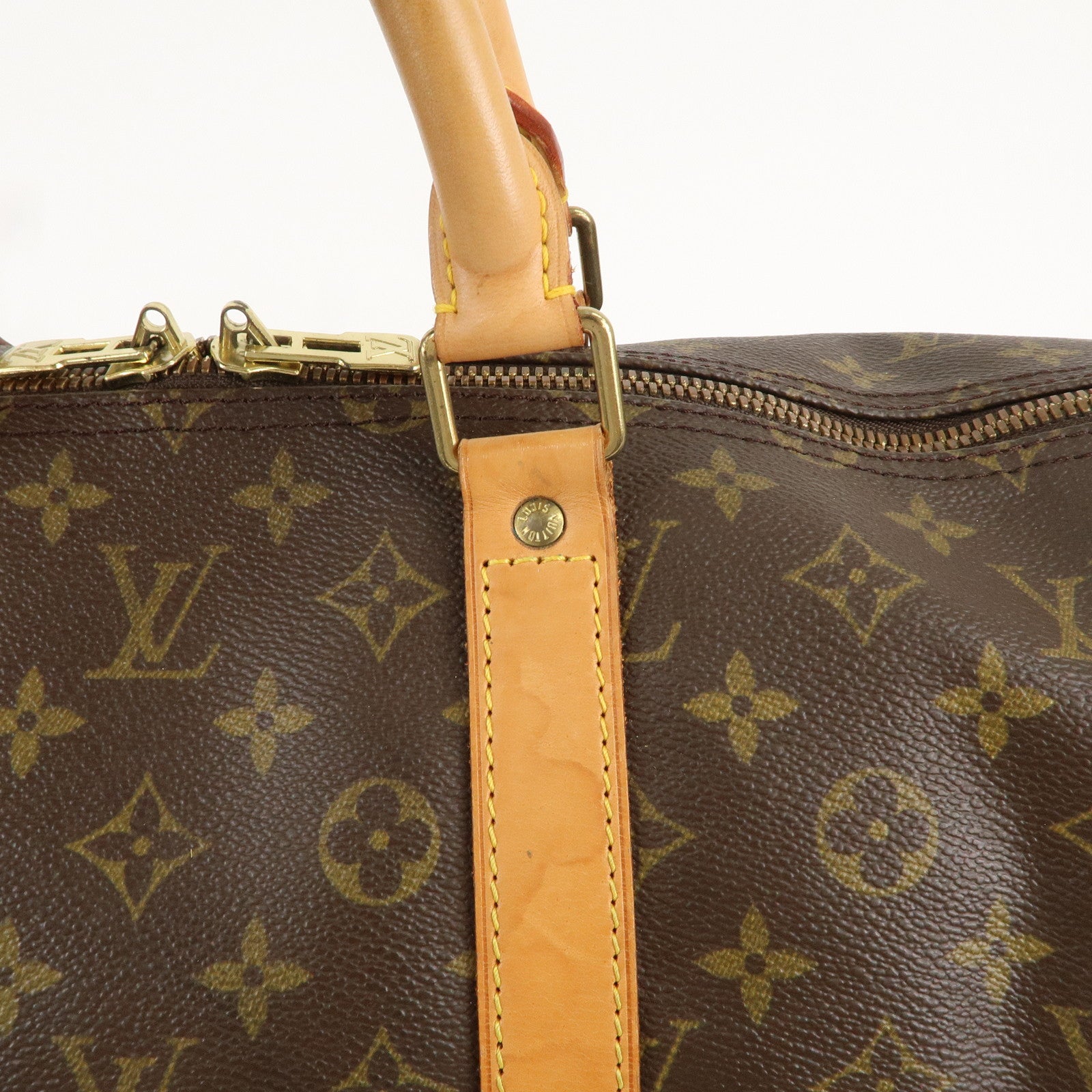 Louis Vuitton Monogram Keep All Bandouliere 55 Boston Bag M41414