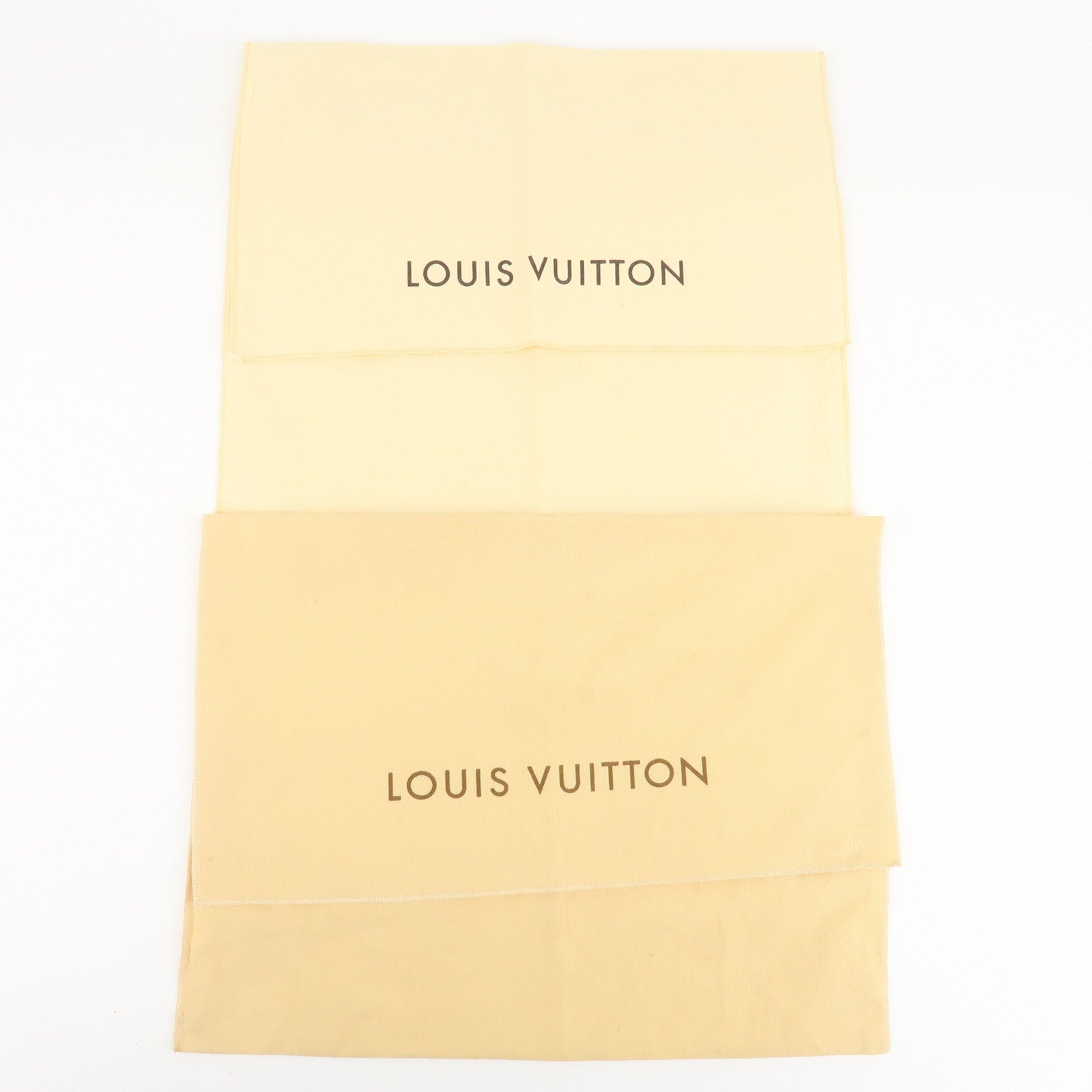 Louis Vuitton Set Of 10 Dust Bag Flap Style Beige Used