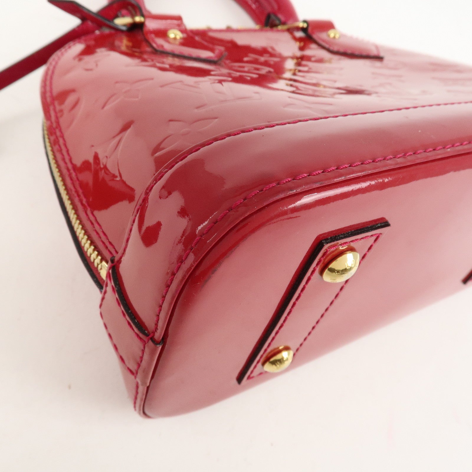 Louis Vuitton Monogram Vernis Alma BB 2Way Bag Rose Indien M91771