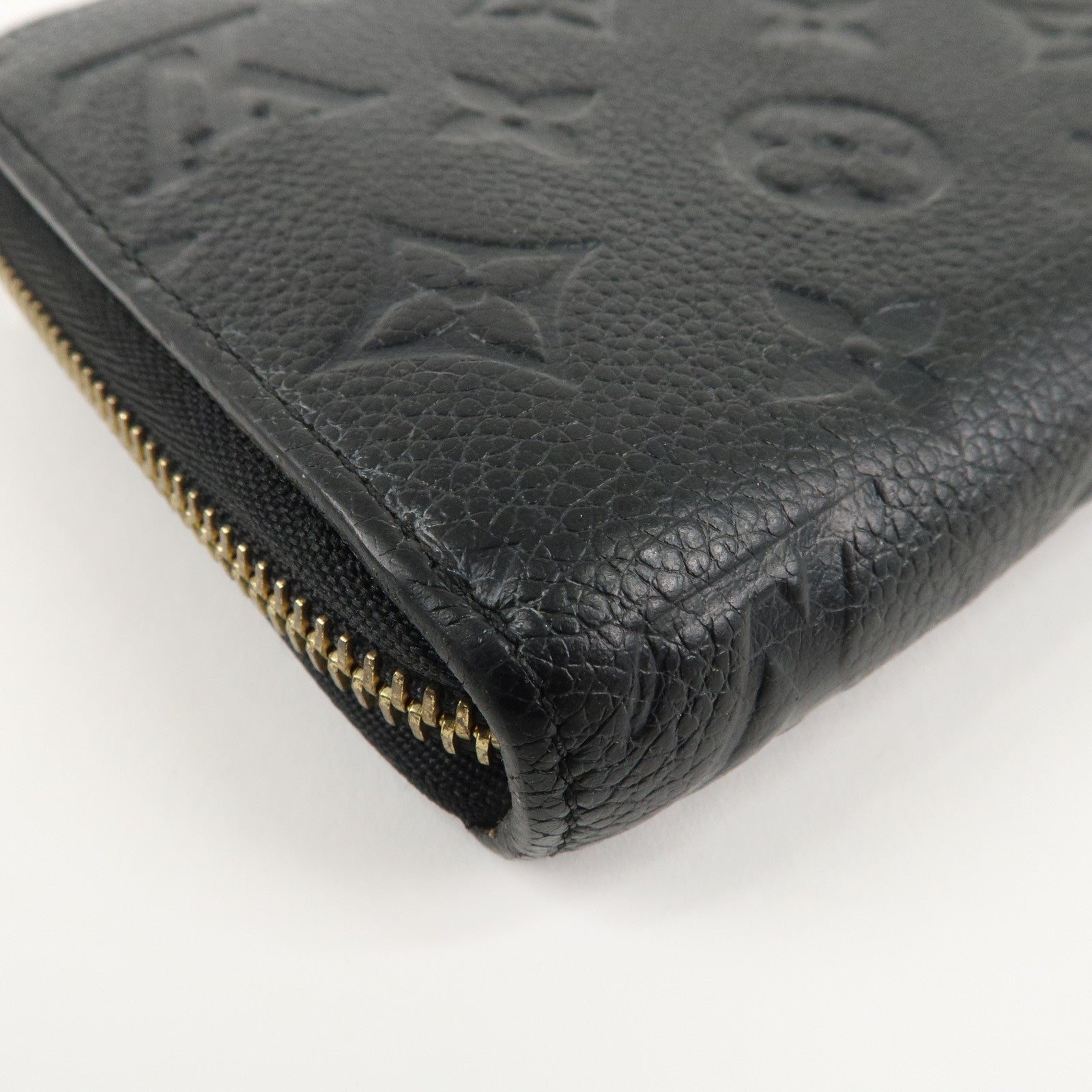 Louis Vuitton Monogram Empreinte Zippy Wallet Noir M61864