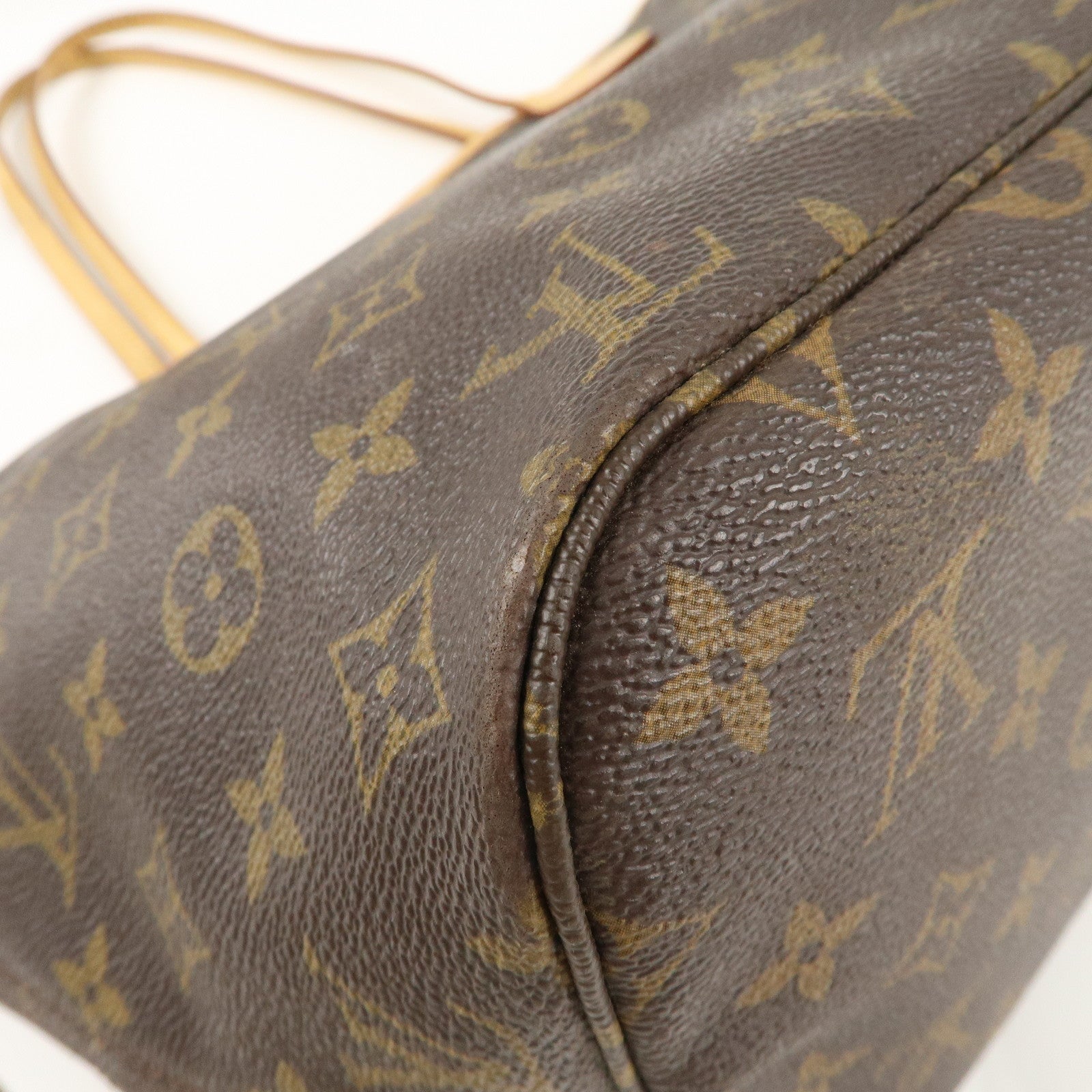 Louis Vuitton Monogram Neverfull MM Tote Bag Brown M40156