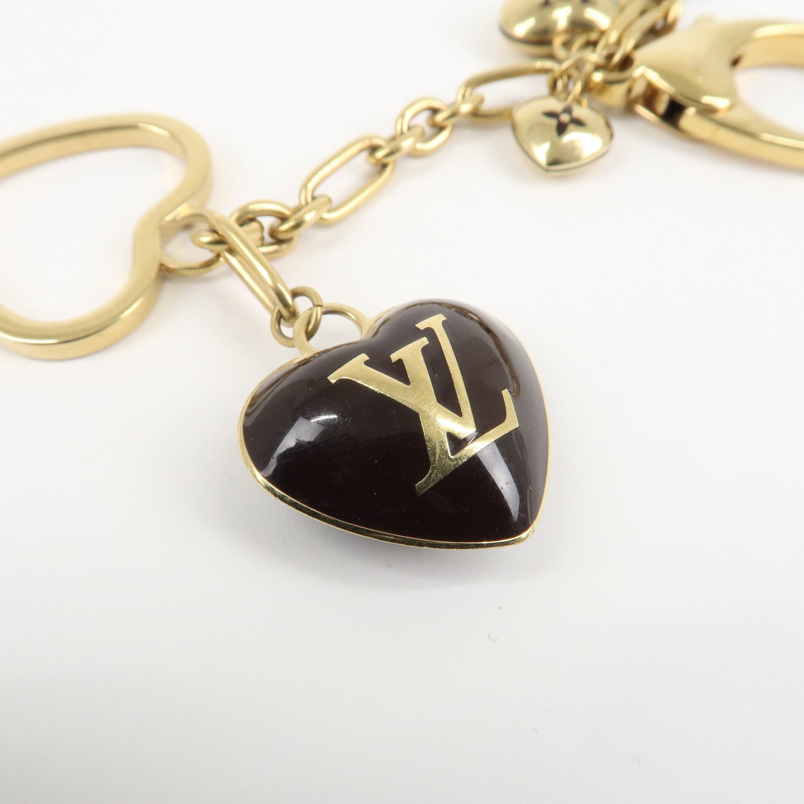 Louis Vuitton Bijoux Sac Cool Bag Charm Gold Amarante M65759 Used