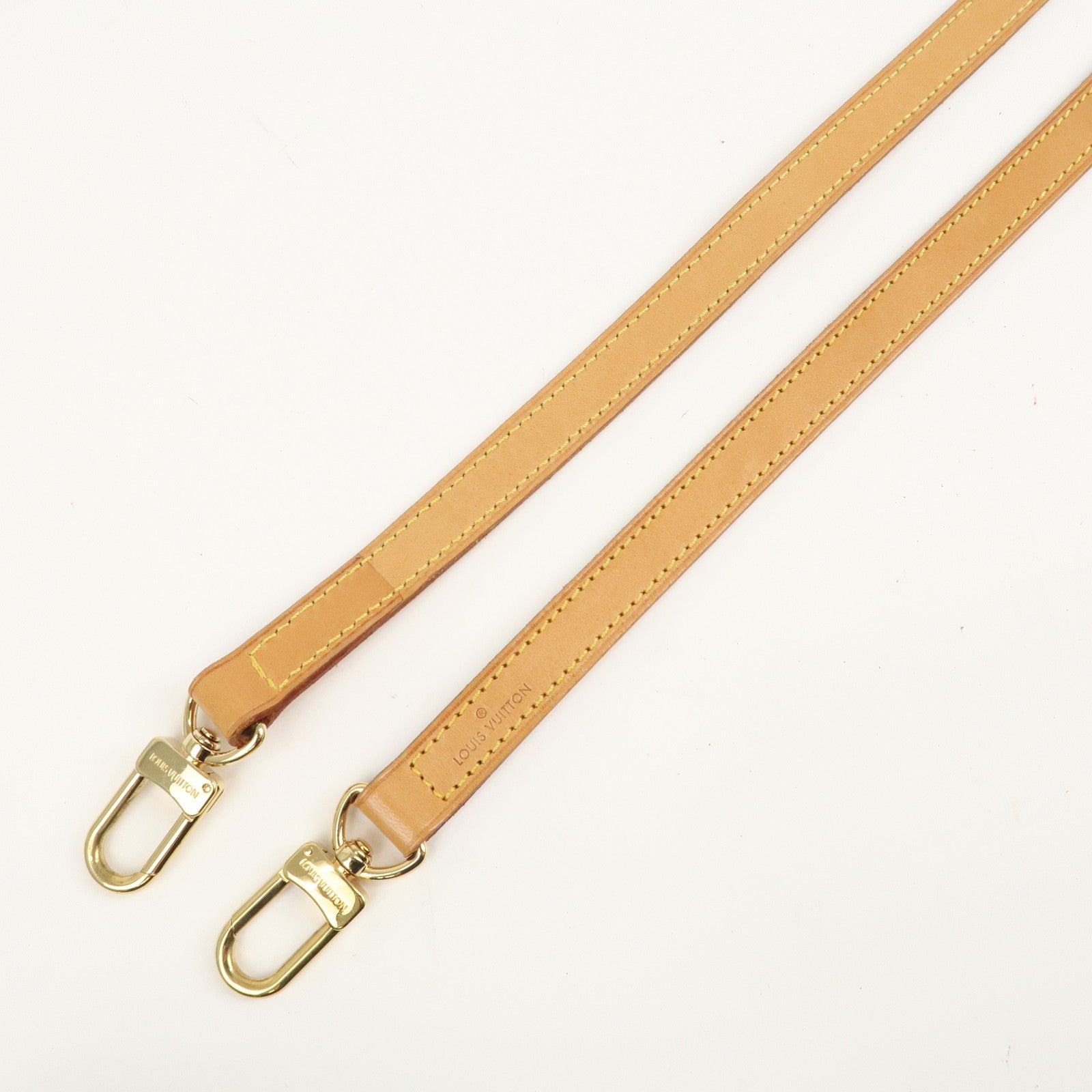 Louis Vuitton Nume Leather Shoulder Strap 120cm Beige J00144 Used