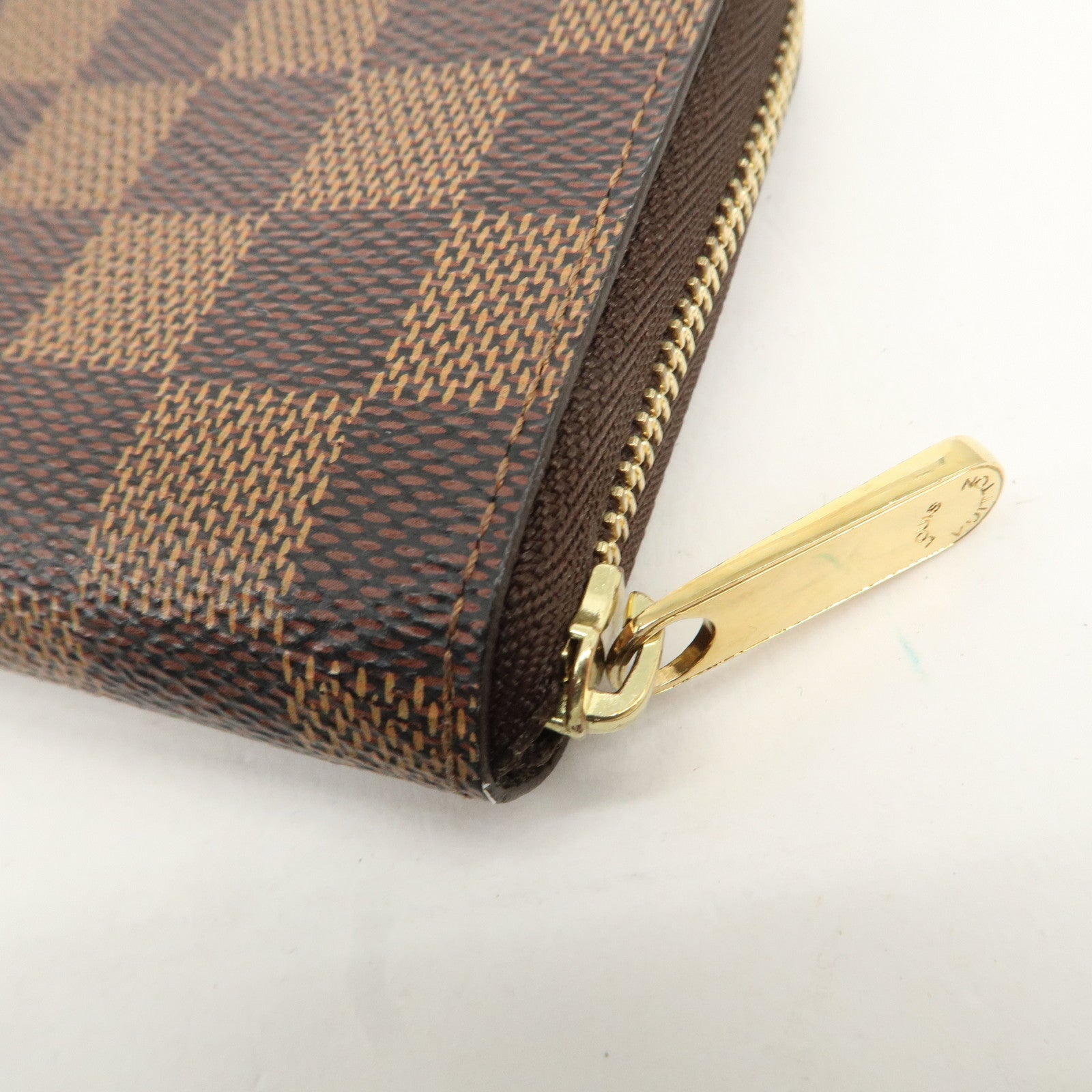 Louis Vuitton Damier Zippy Coin Purse Coin Case N63070 Used