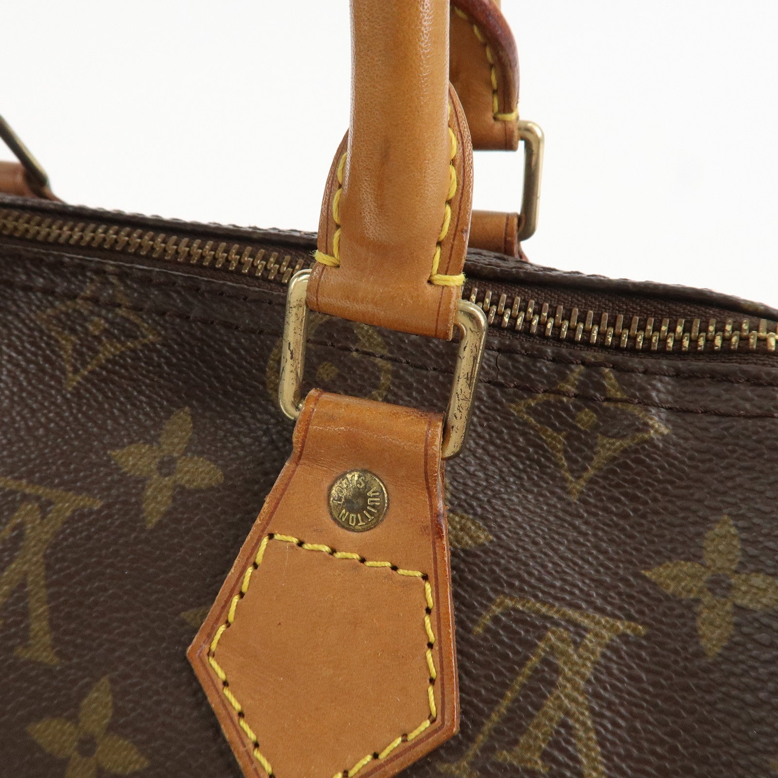 Louis Vuitton Monogram Speedy 25 Hand Bag Boston Bag M41528 Used