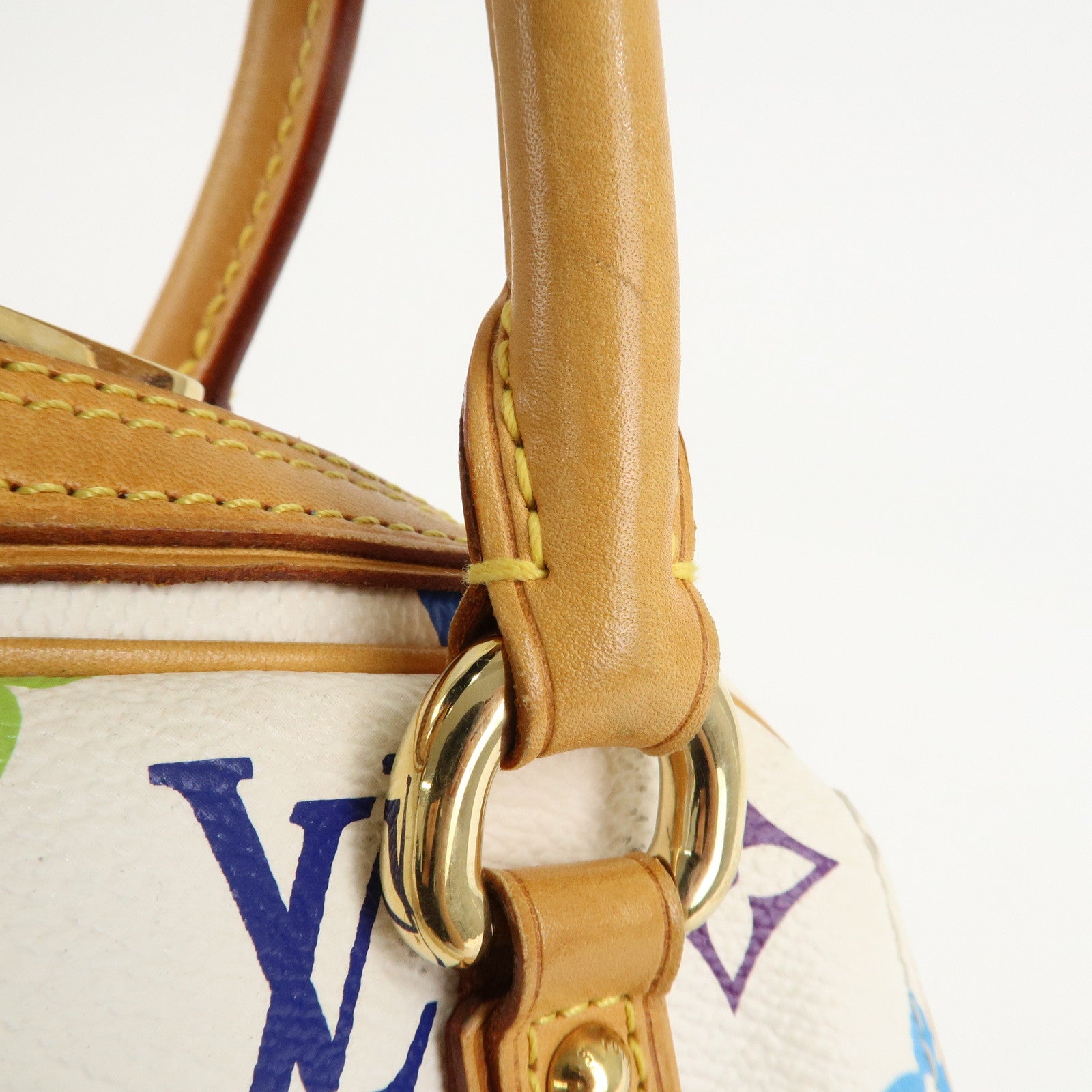 Louis Vuitton Monogram Multi Color Priscilla Hand Bag Blanc M40096 Used