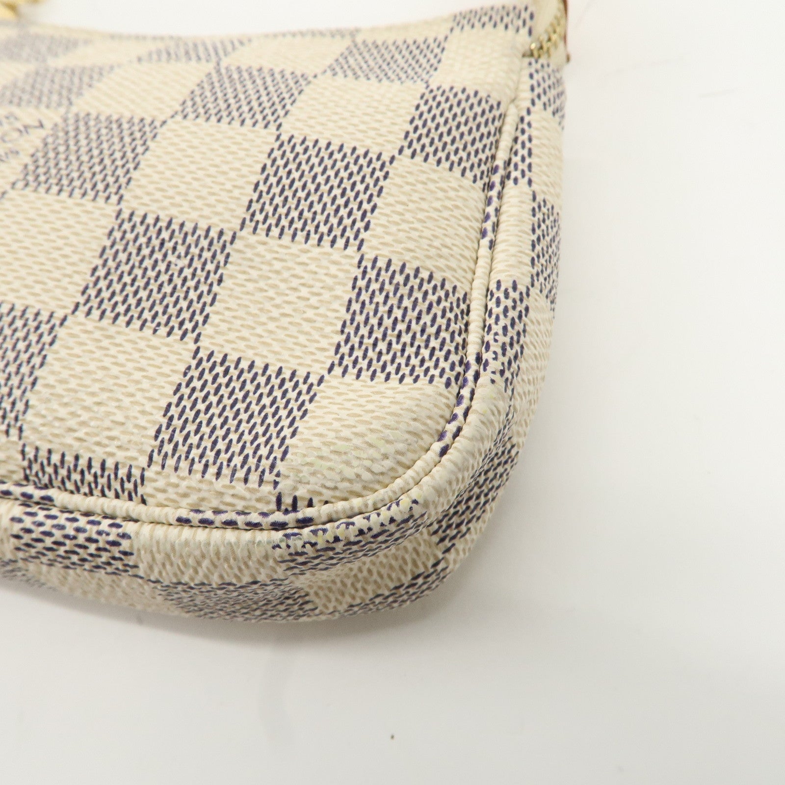 Louis Vuitton Damier Azur Mini Pochette Accessoires Pouch N58010 Used