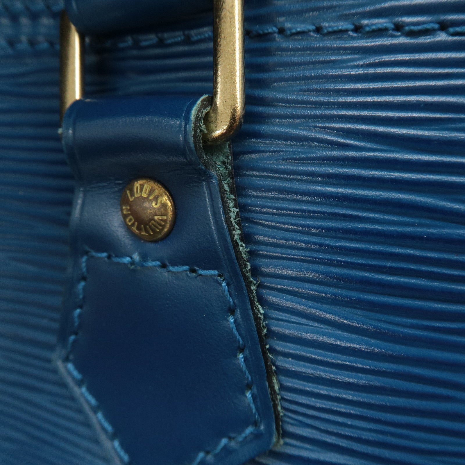 Louis Vuitton Epi Speedy 25 Hand Bag Boston Bag Blue M43015