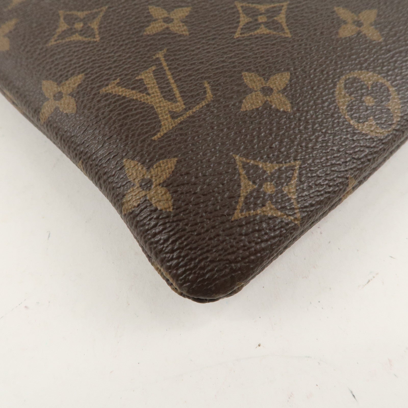 Louis Vuitton Monogram Daily Pouch Clutch Bag Noir Brown M62048