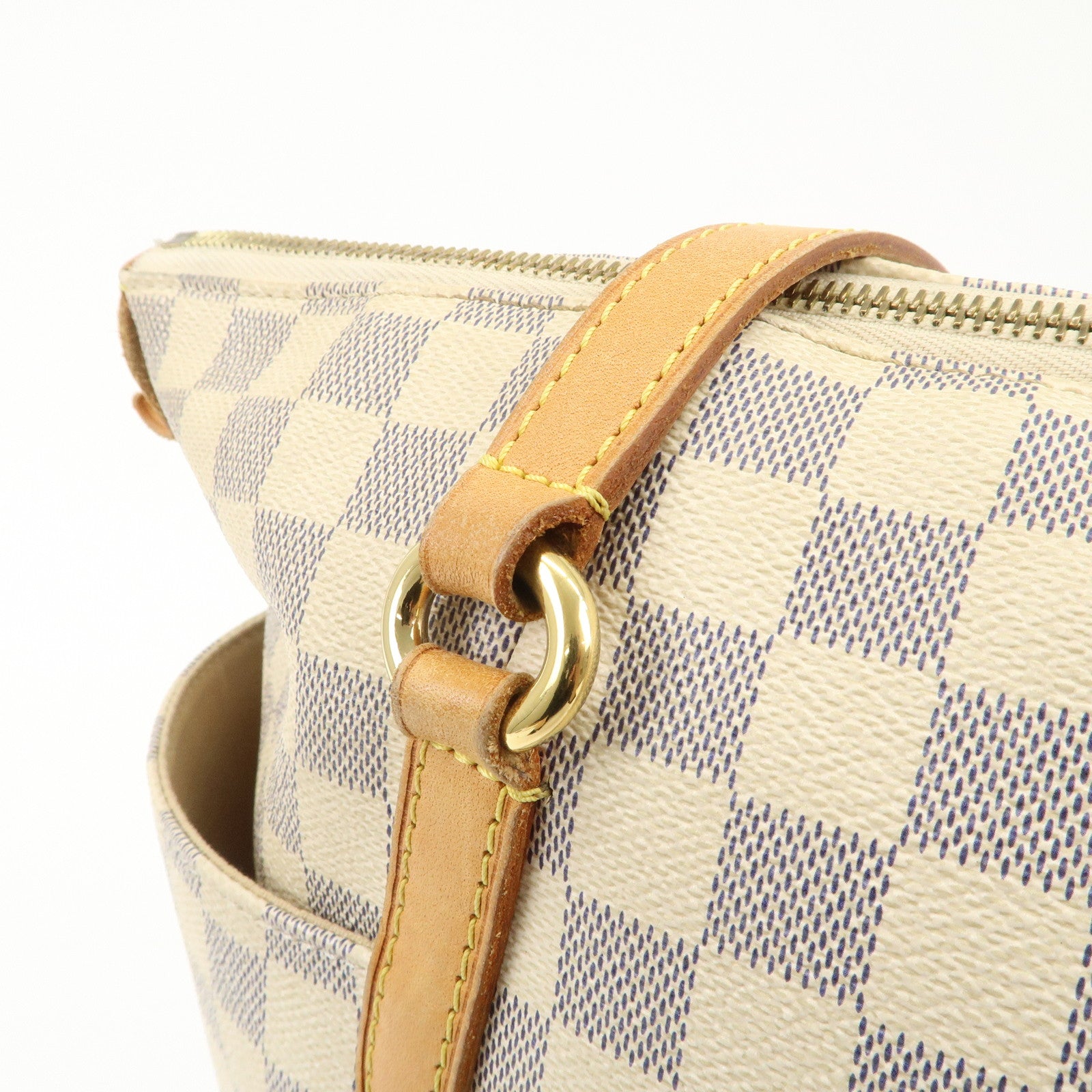 Louis Vuitton Damier Azur Totally MM Tote Bag N51262 Used