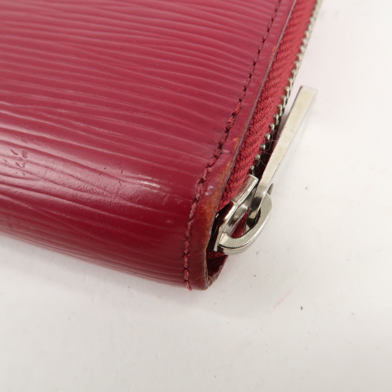 Louis Vuitton Epi Zippy Wallet Zip Around Wallet Fuchsia M60305