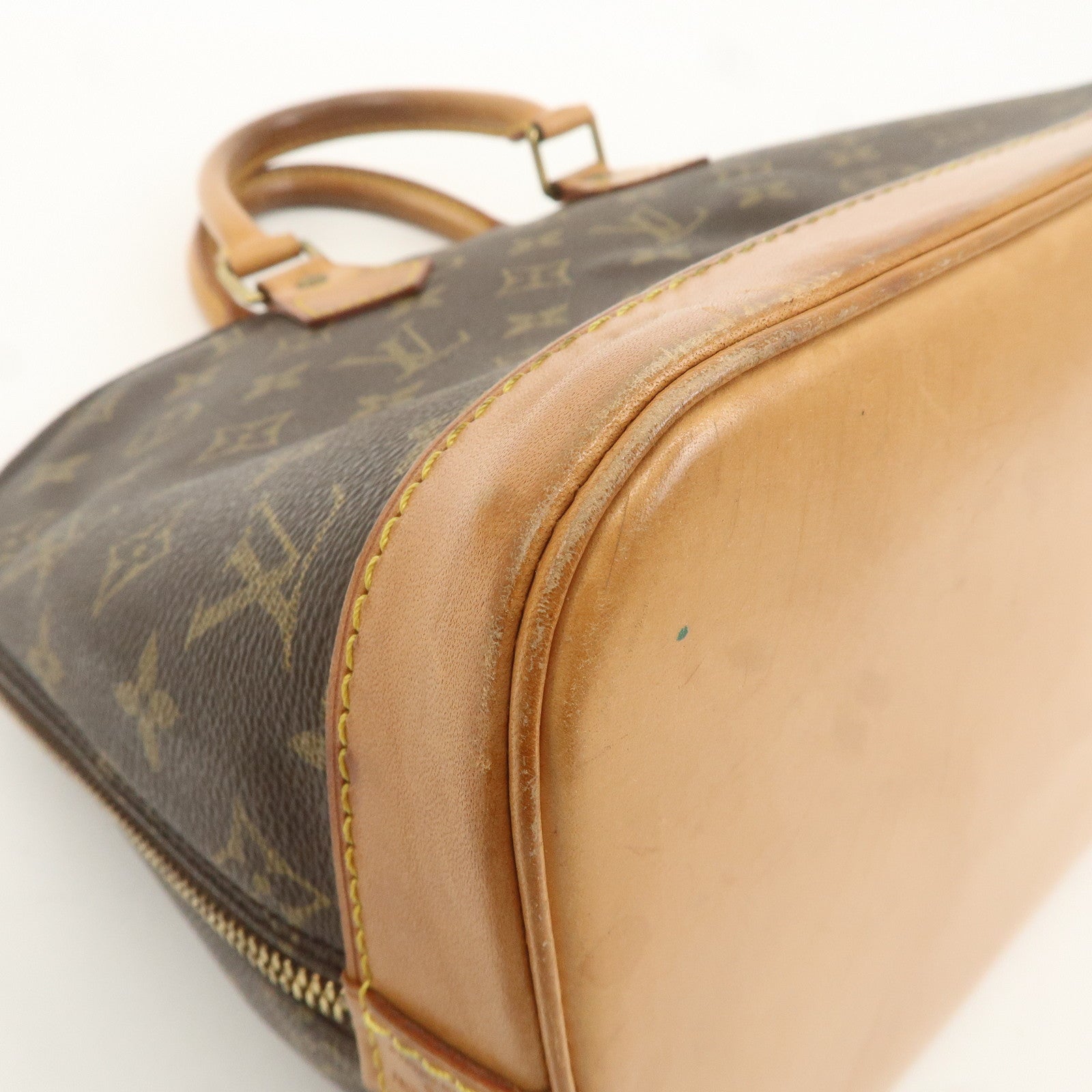 Louis Vuitton Monogram Alma Hand Bag Brown M51130