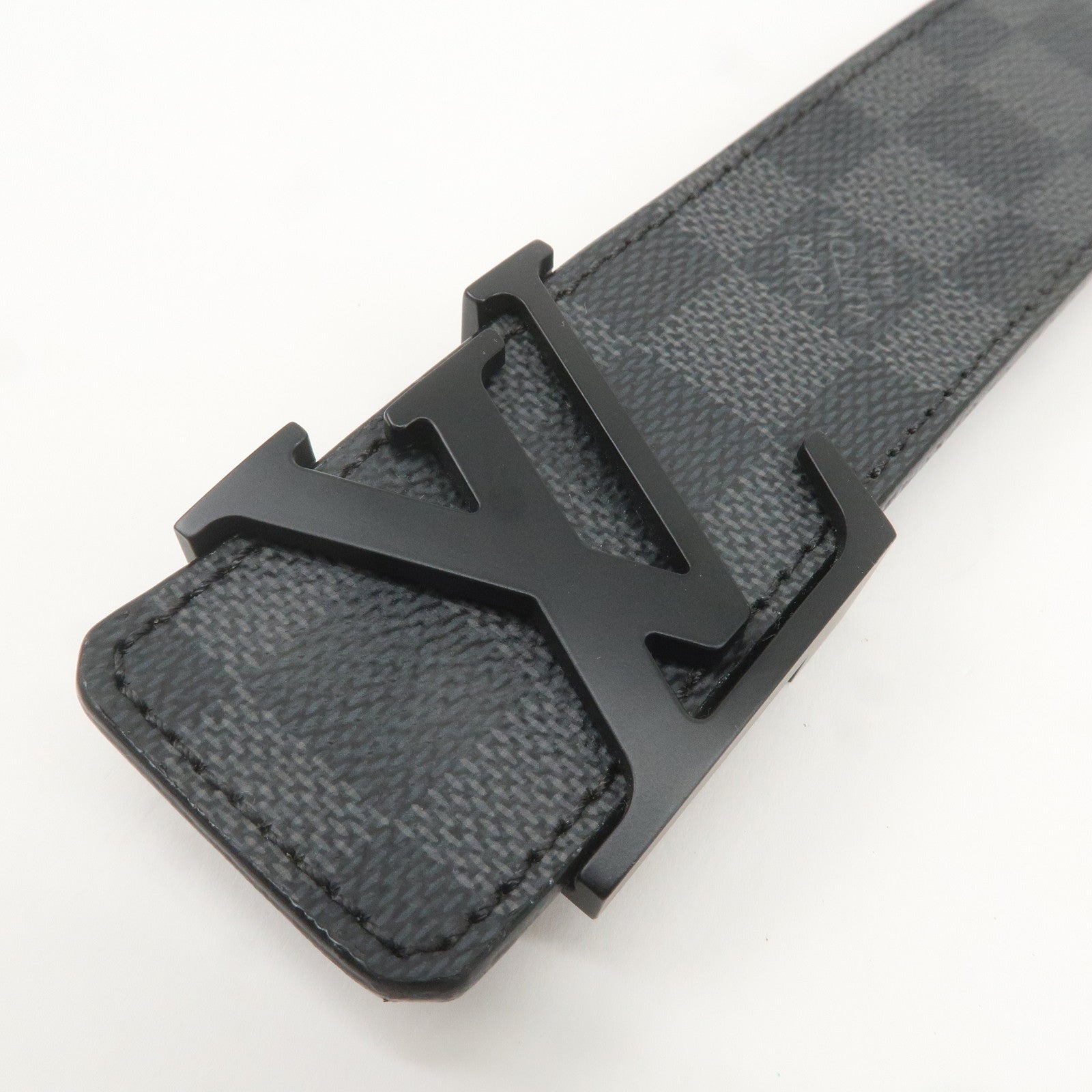 Louis Vuitton Damier Graphite Saint Tulle LV Belt 100/40 M9808