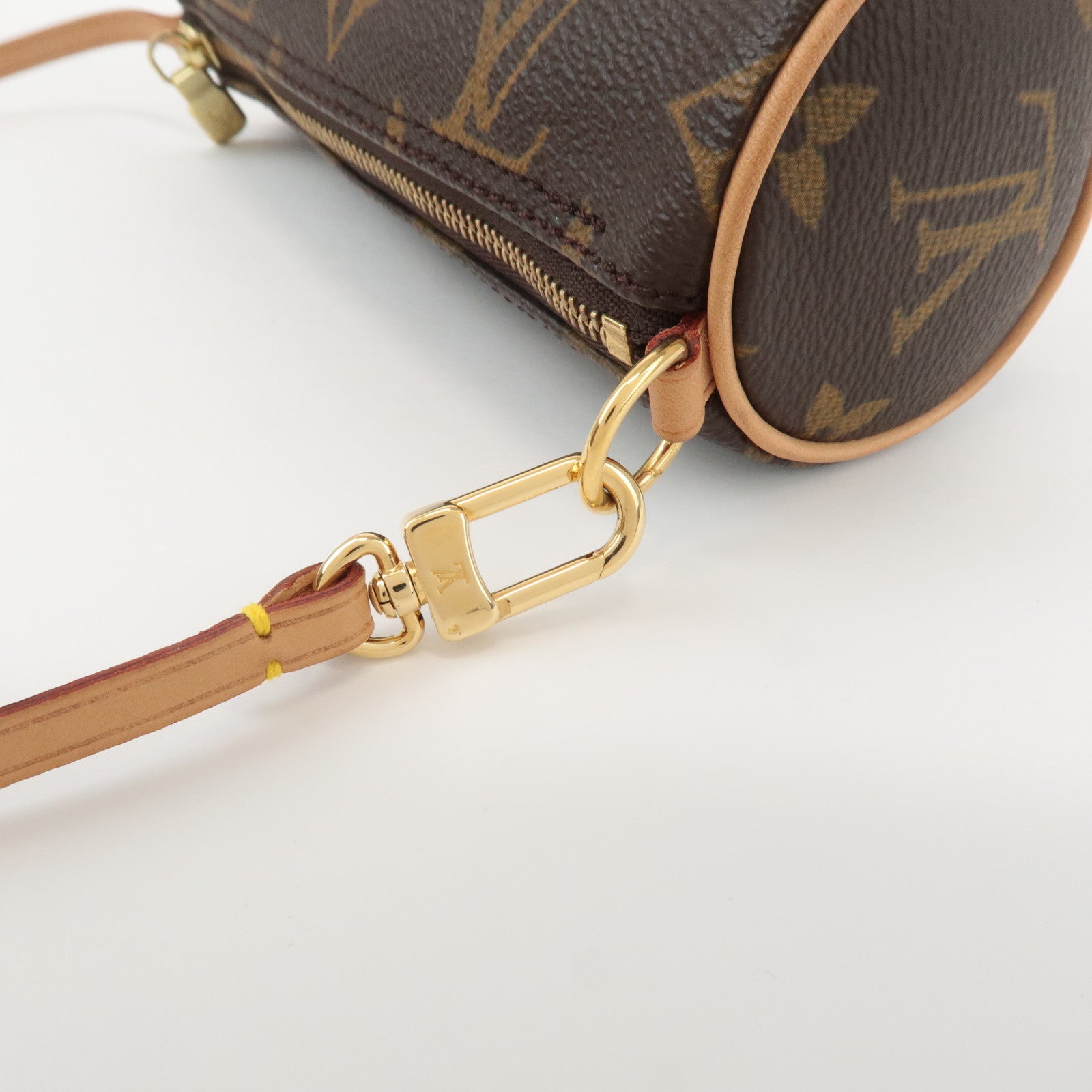 Louis Vuitton Monogram Mini Pouch for Papillon Bag New Style Brown Used