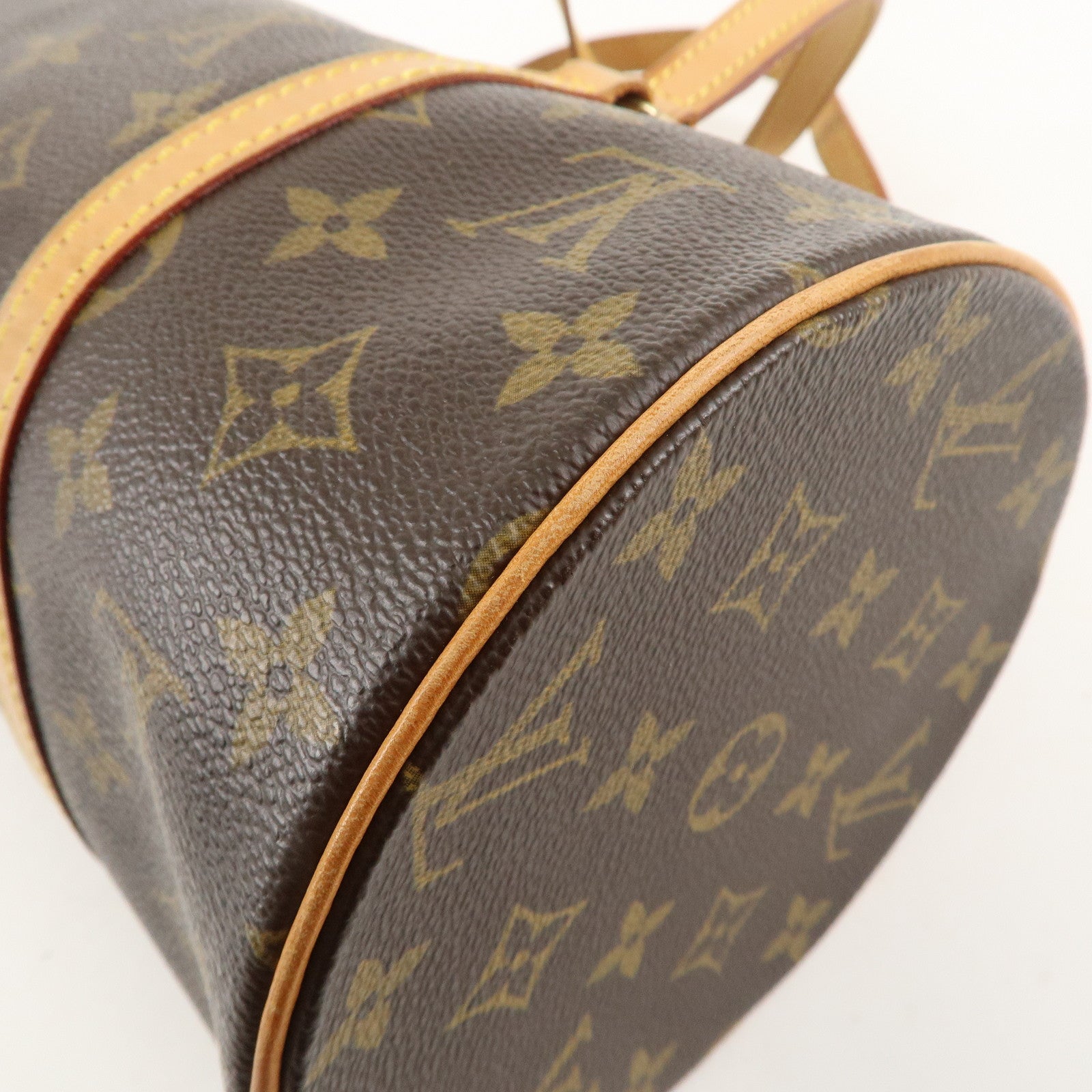 Louis Vuitton Monogram Papillon 30 Hand Bag 
Pouch Brown M51385