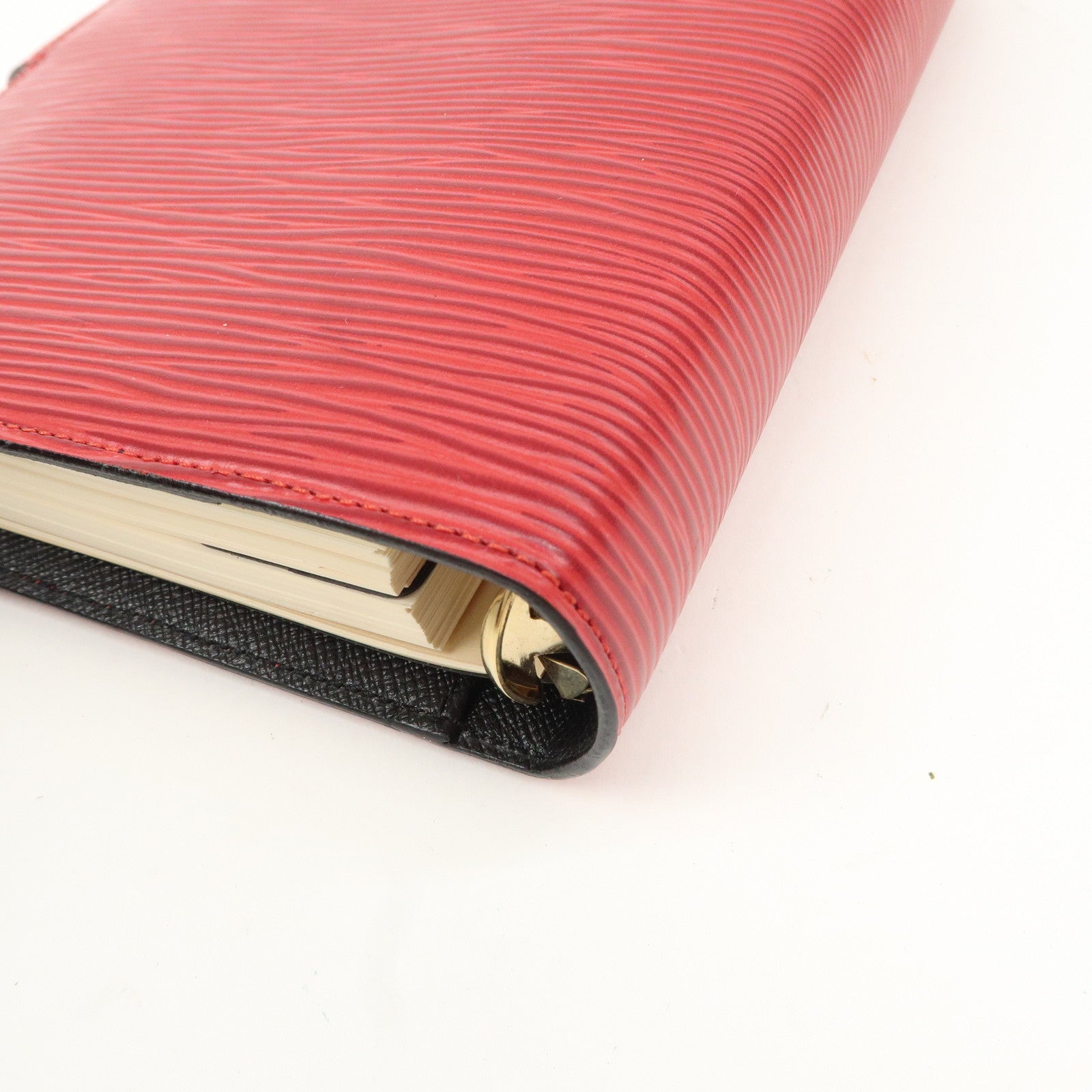 Louis Vuitton Epi Agenda MM Planner Cover Castilian Red R20047 Used