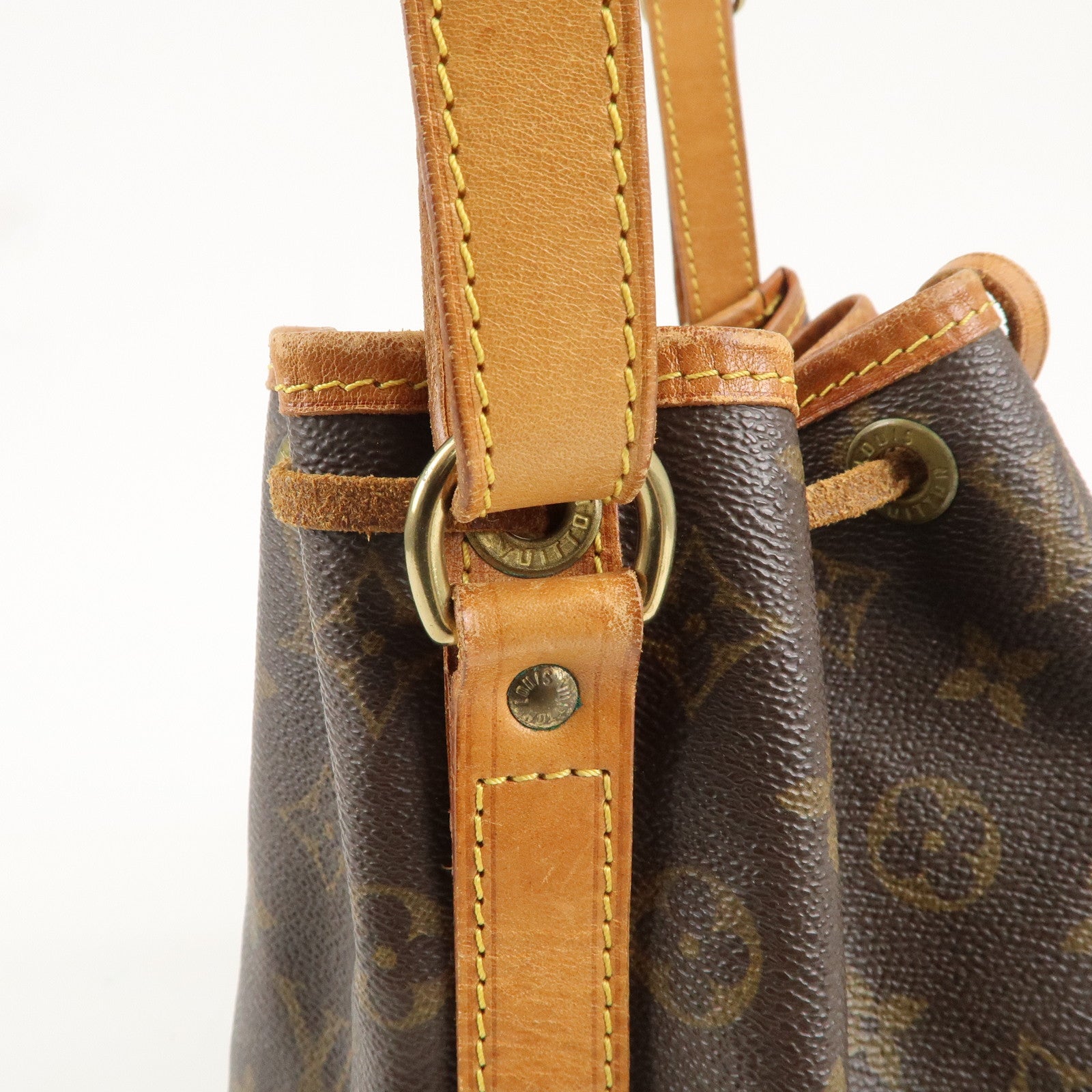 Louis Vuitton Monogram Petit Noe Shoulder Bag Brown M42226