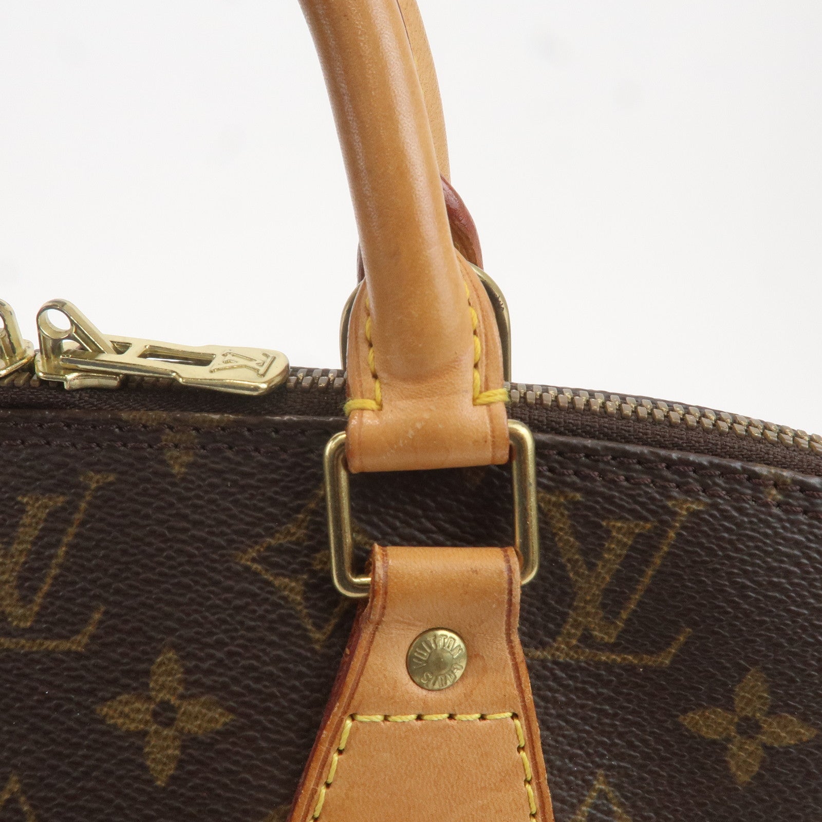 Louis Vuitton Monogram Alma Hand Bag Brown M51130