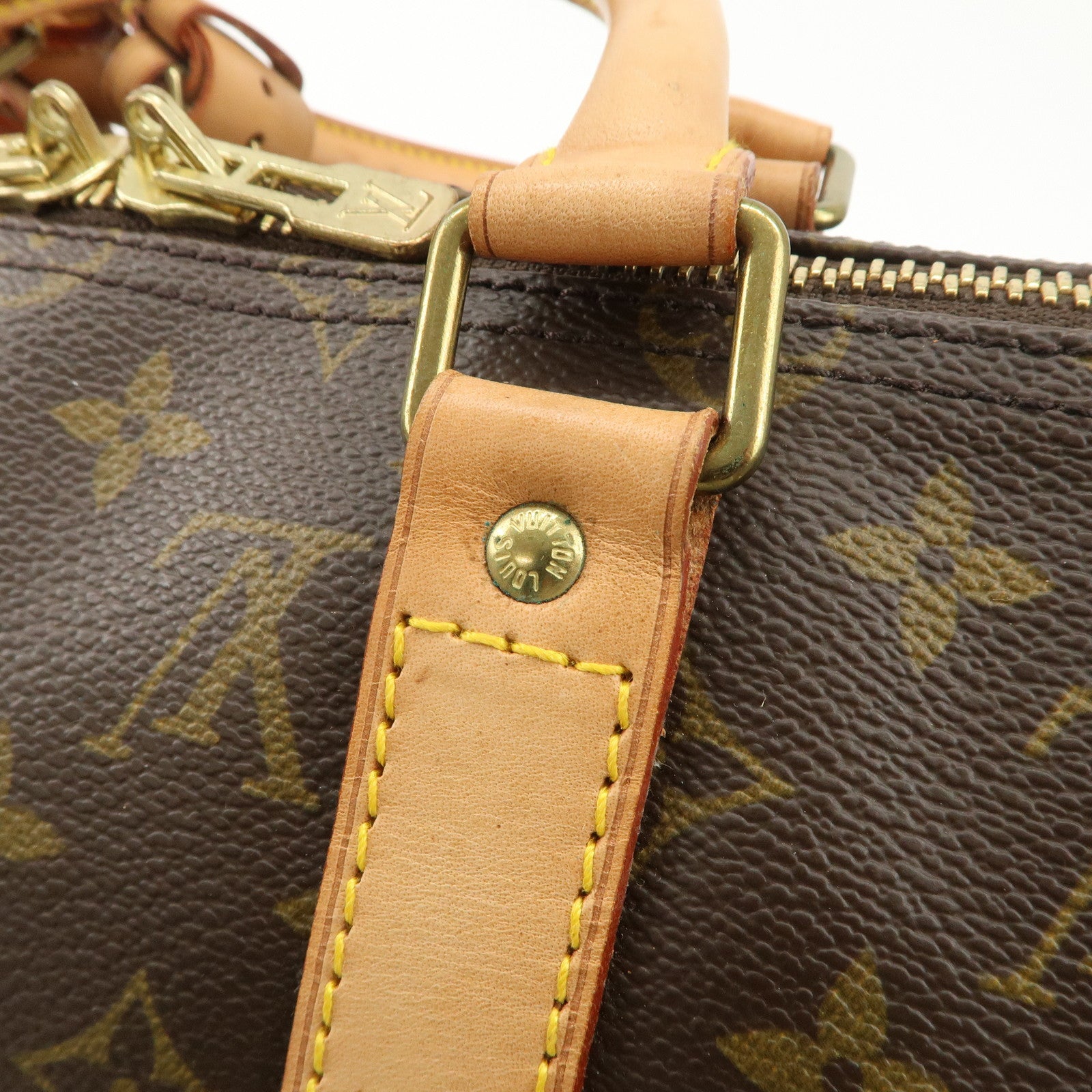 Louis Vuitton Monogram Keep All 50 Boston Bag Brown M41426