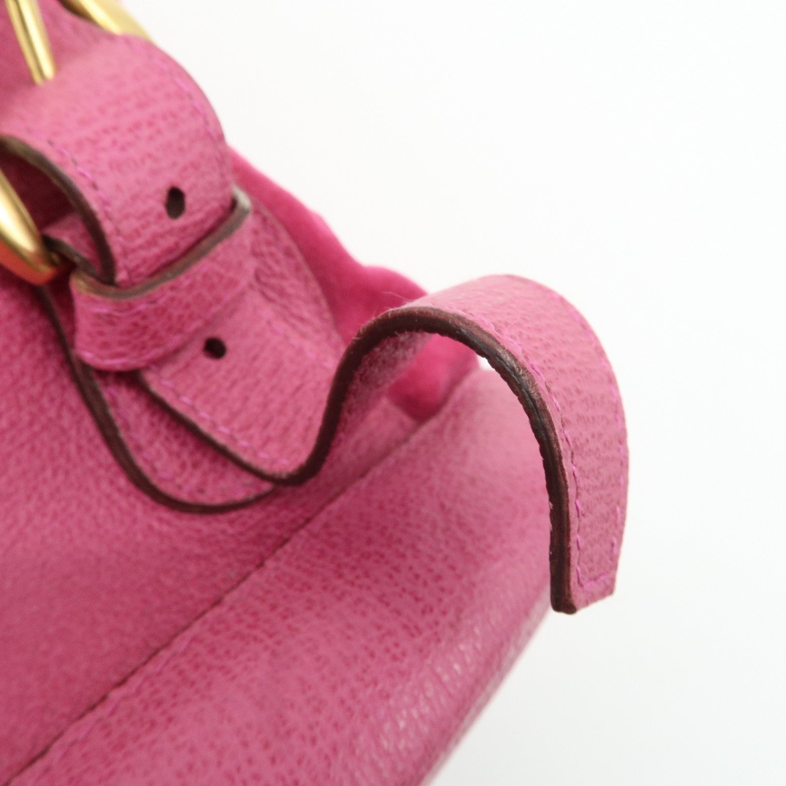 GUCCI Bamboo Suede Leather Back Pack Pink 003.2855.0043