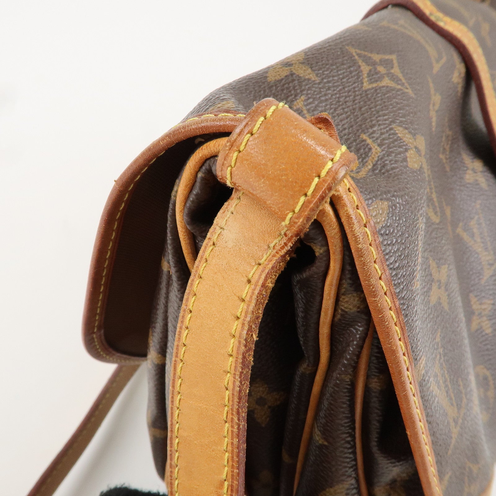 Louis Vuitton Monogram Saumur 30 Crossbody Bag Brown M42256