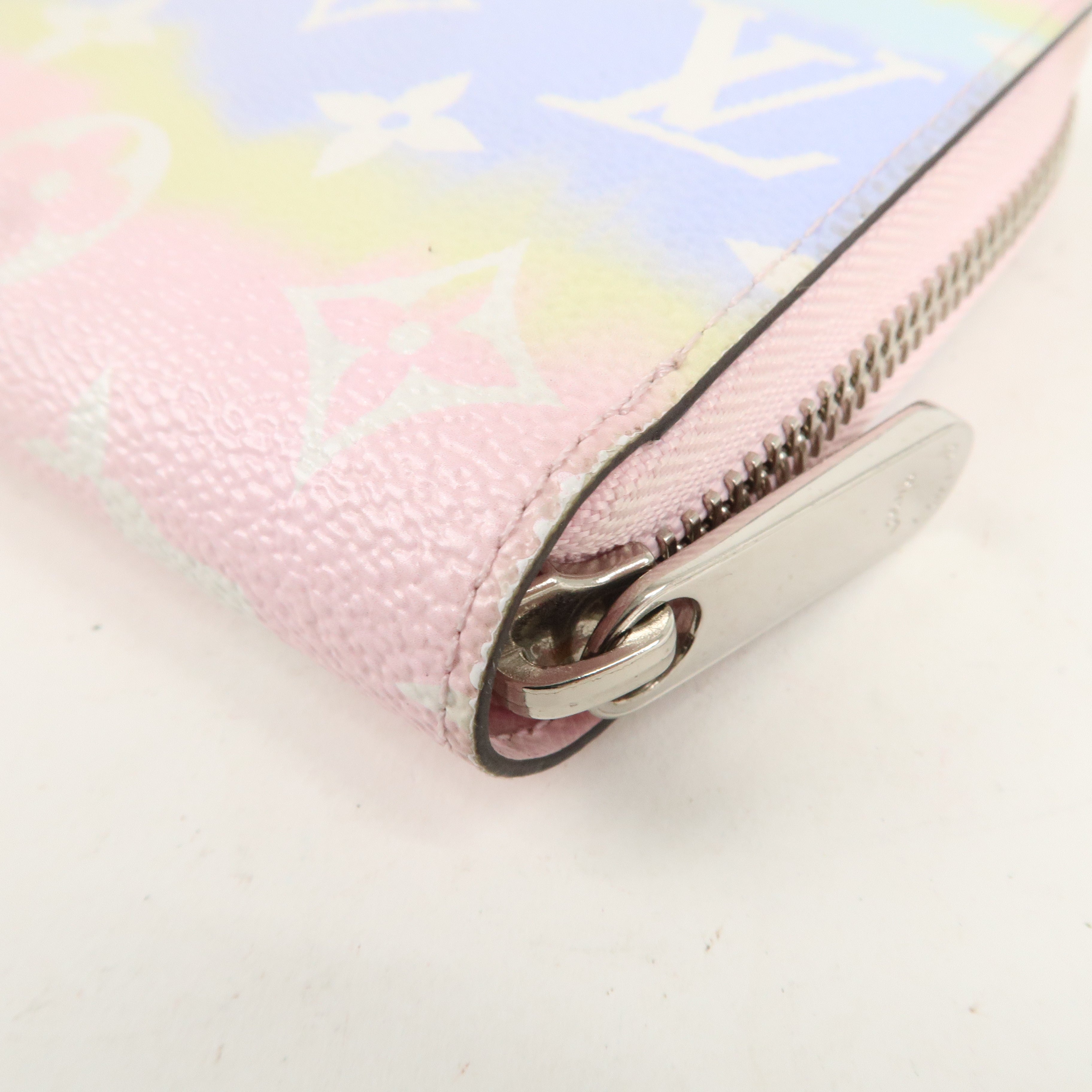 Louis Vuitton Monogram Escal Zippy Wallet Pastel Pink M69100