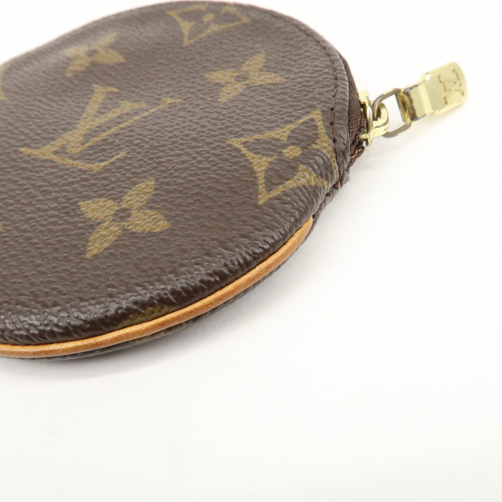 Louis Vuitton Monogram Porte Monnaie Rond Coin Case M95043 Used