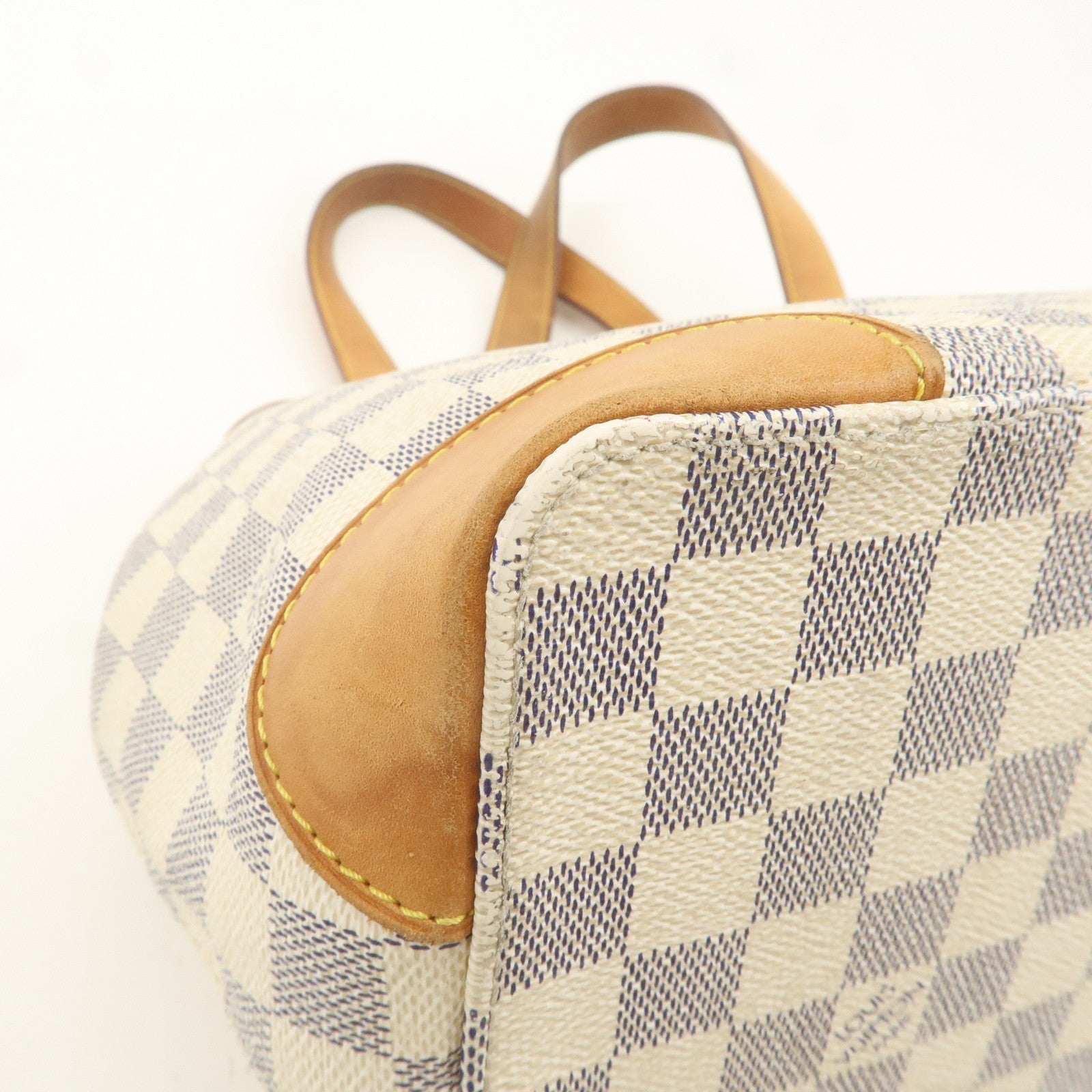 Louis Vuitton Damier Azur Hampstead PM Hand Bag Ivory N51207