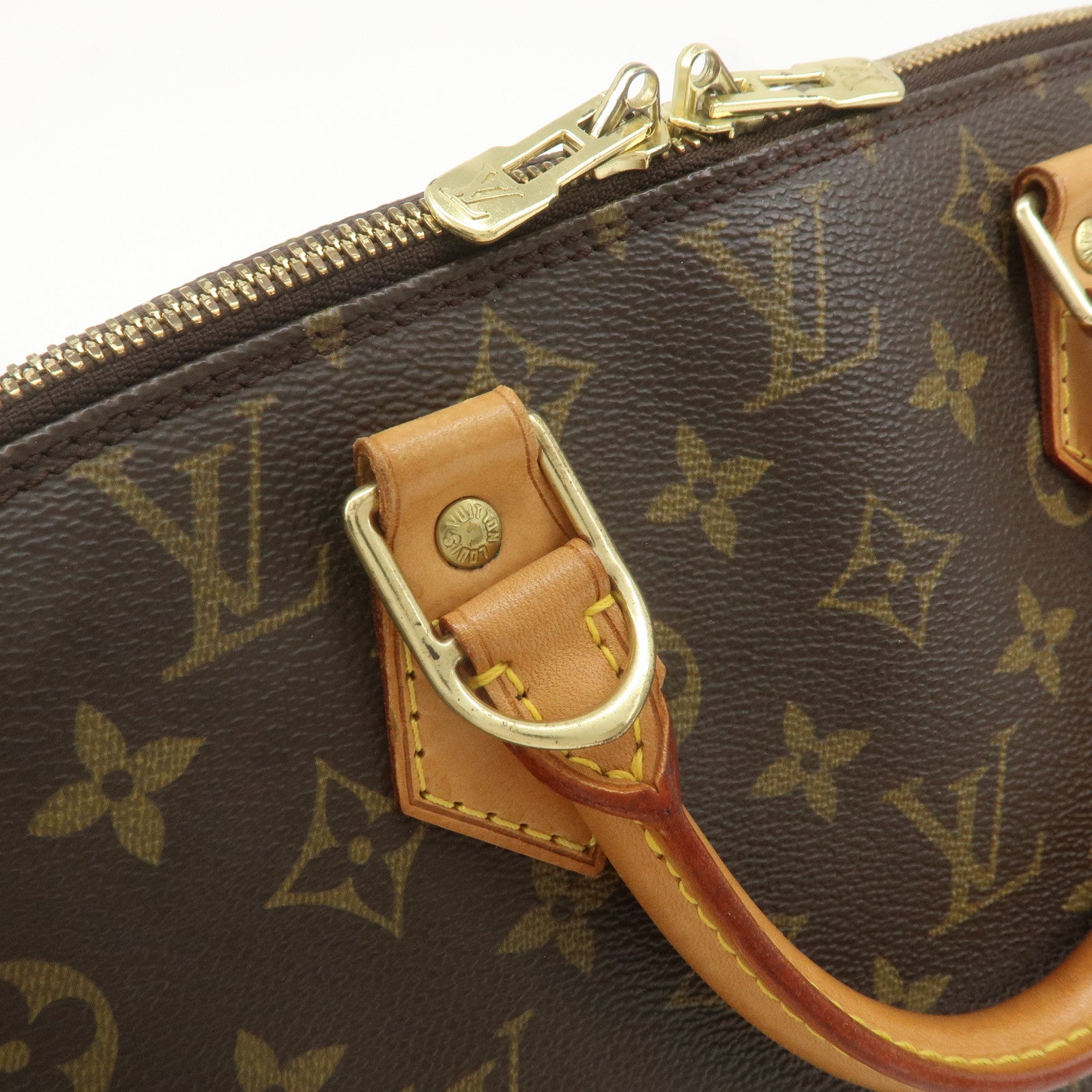 Louis Vuitton Monogram Alma Hand Bag Brown M51130