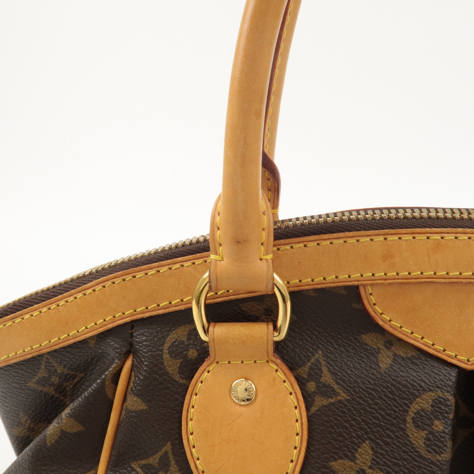 Louis Vuitton Monogram Tivoli PM Hand Bag Brown M40143