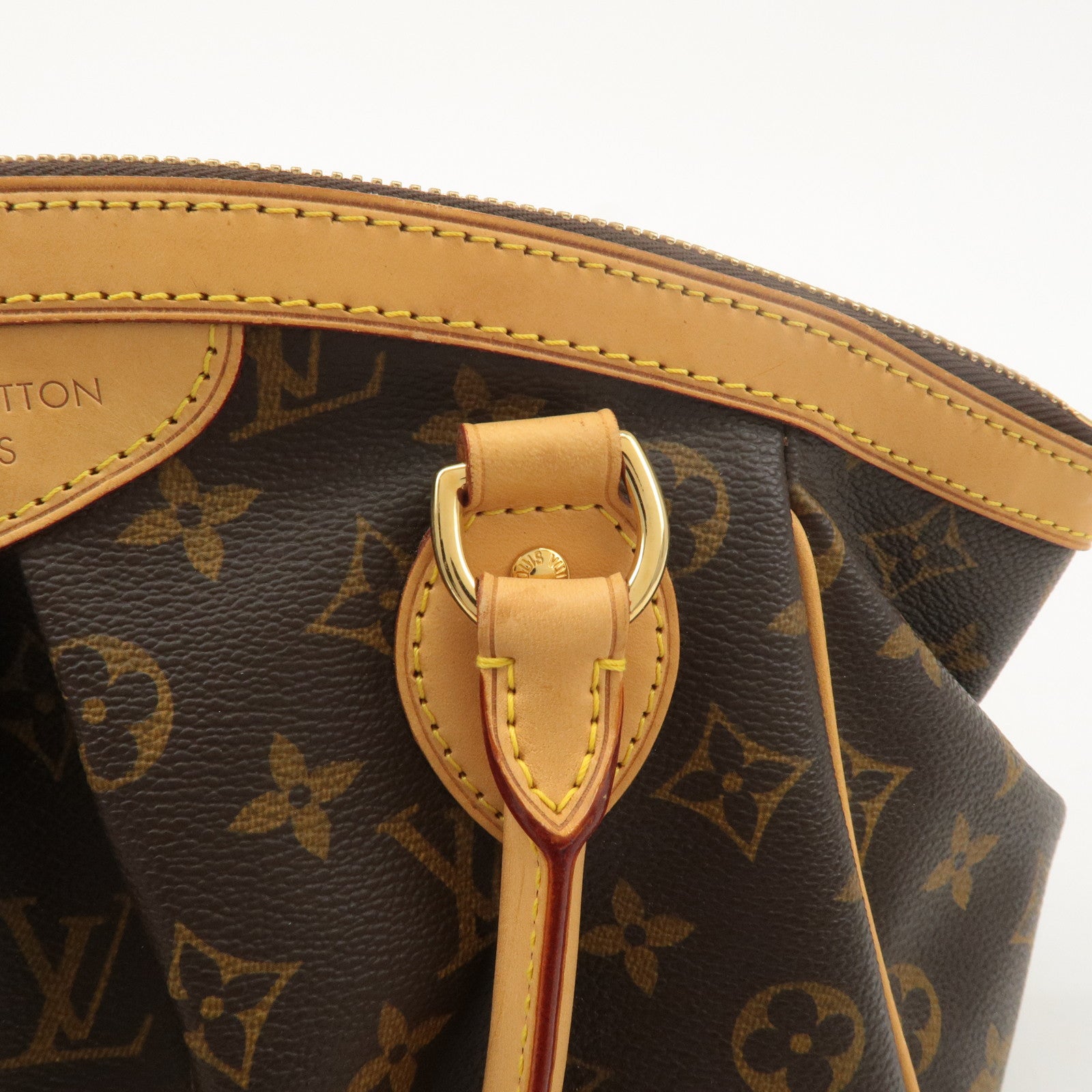 Louis Vuitton Monogram Tivoli PM Hand Bag Brown M40143