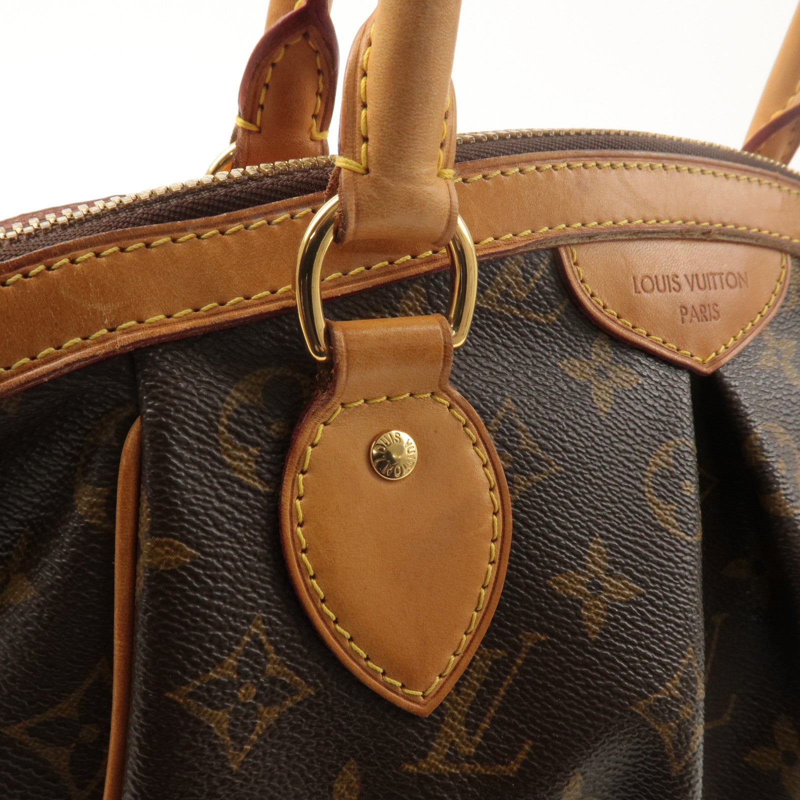 Louis Vuitton Monogram Tivoli PM Hand Bag Brown M40143