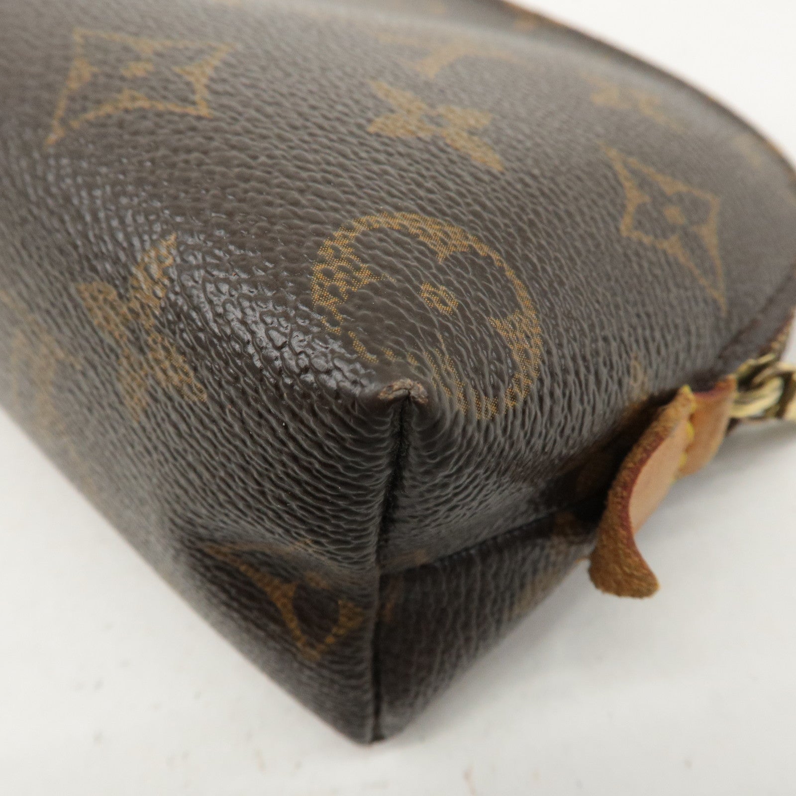 Louis Vuitton Monogram Pochette Cosmetic Pouch Brown M47515