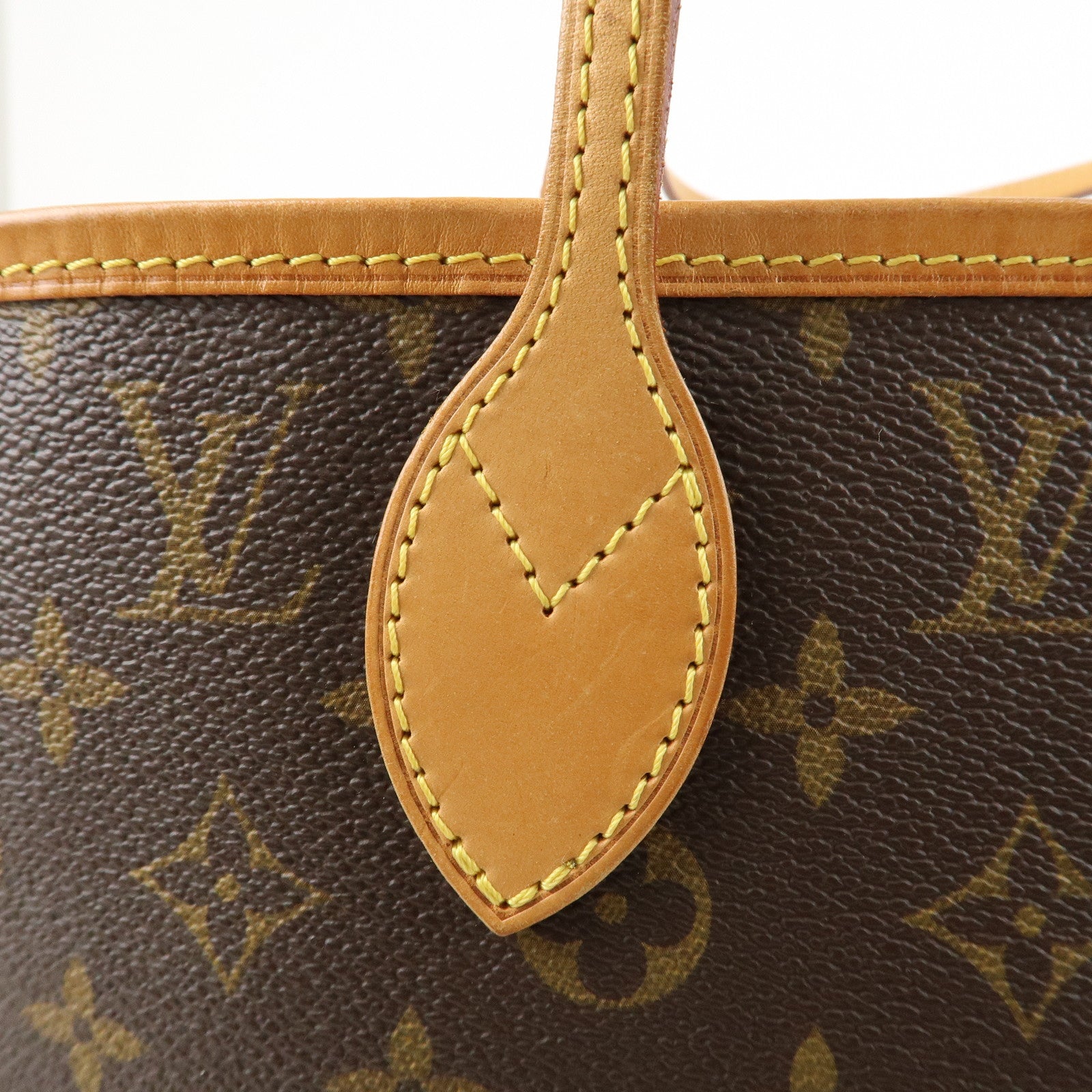 Louis Vuitton Monogram Neverfull MM Tote Bag Brown M40156 Used