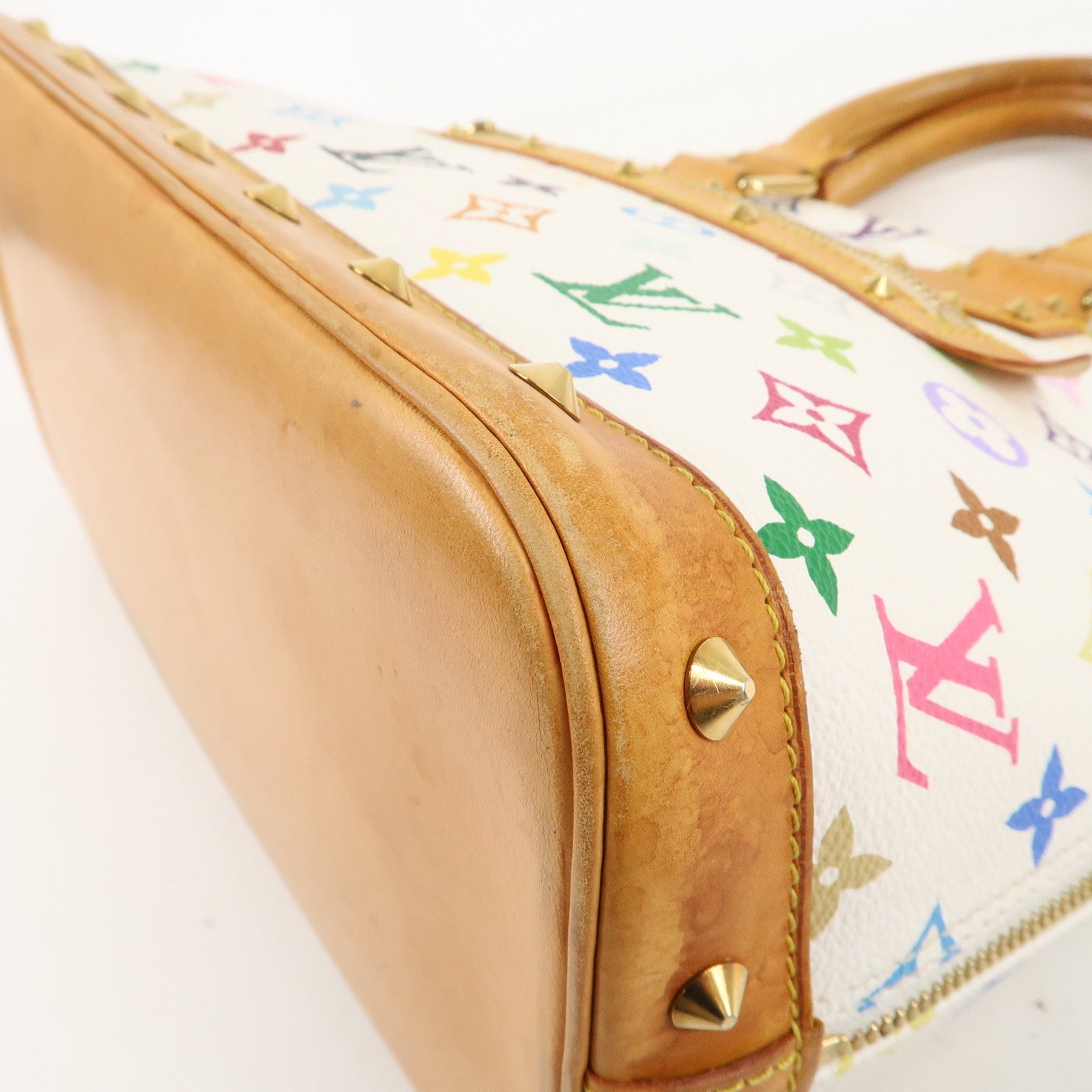 Louis Vuitton Monogram Multi Color Alma PM Hand Bag Blanc M92647