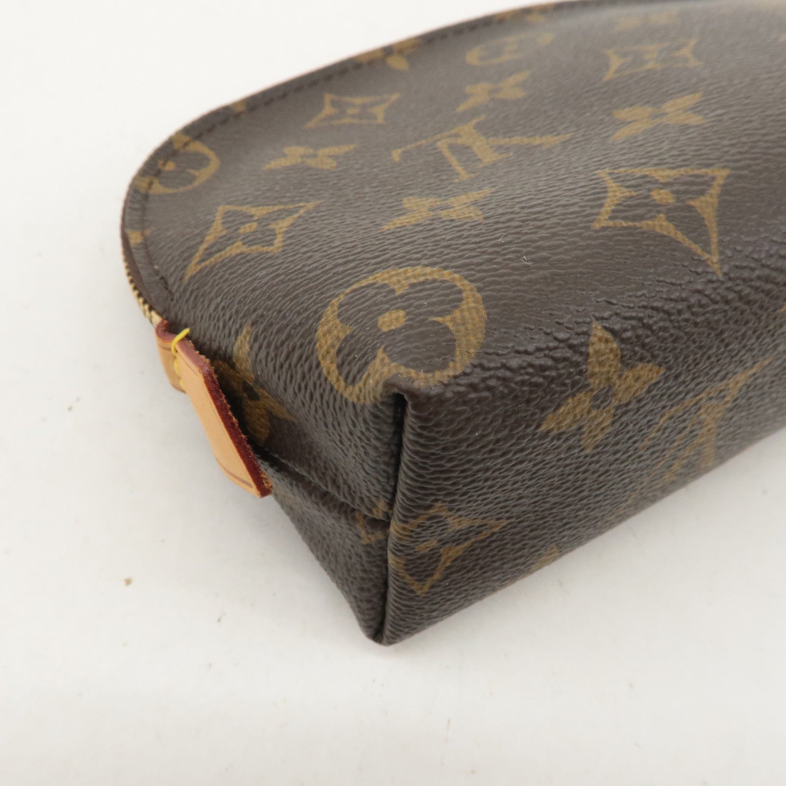 Louis Vuitton Monogram Pochette Cosmetic Pouch Brown M47515