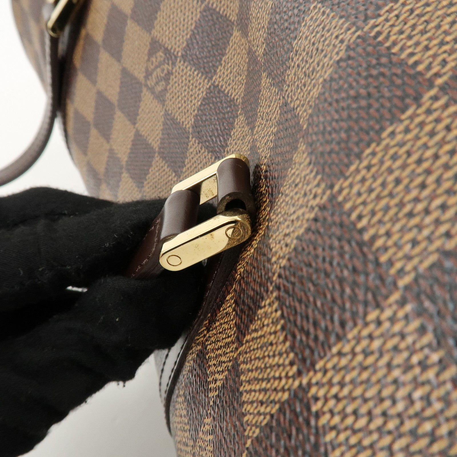 Louis Vuitton Damier Ebene Papillon30 Hand Bag N51303 Brown Used