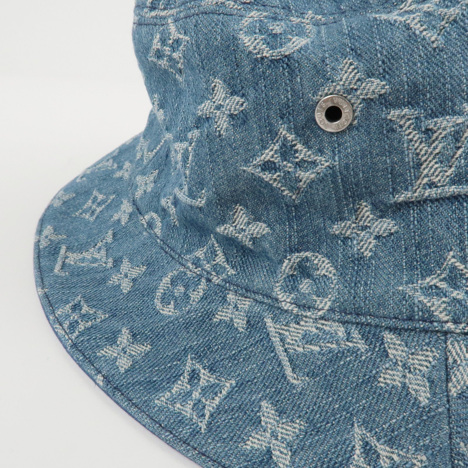 Louis Vuitton Monogram Denim Bucket Hat Essential 58 M78772 Used