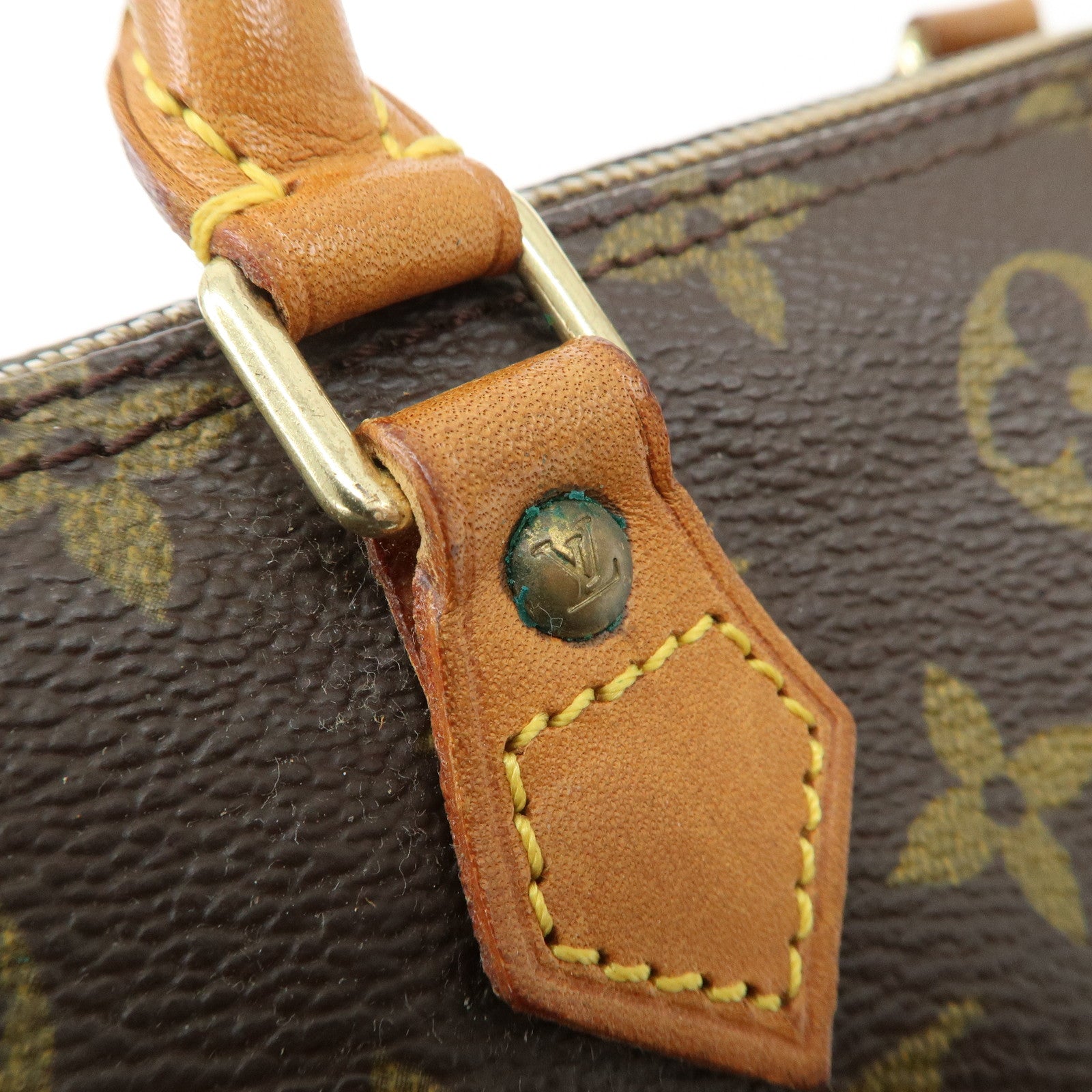 Louis Vuitton Monogram Mini Speedy Hand Bag Brown M41534 Used