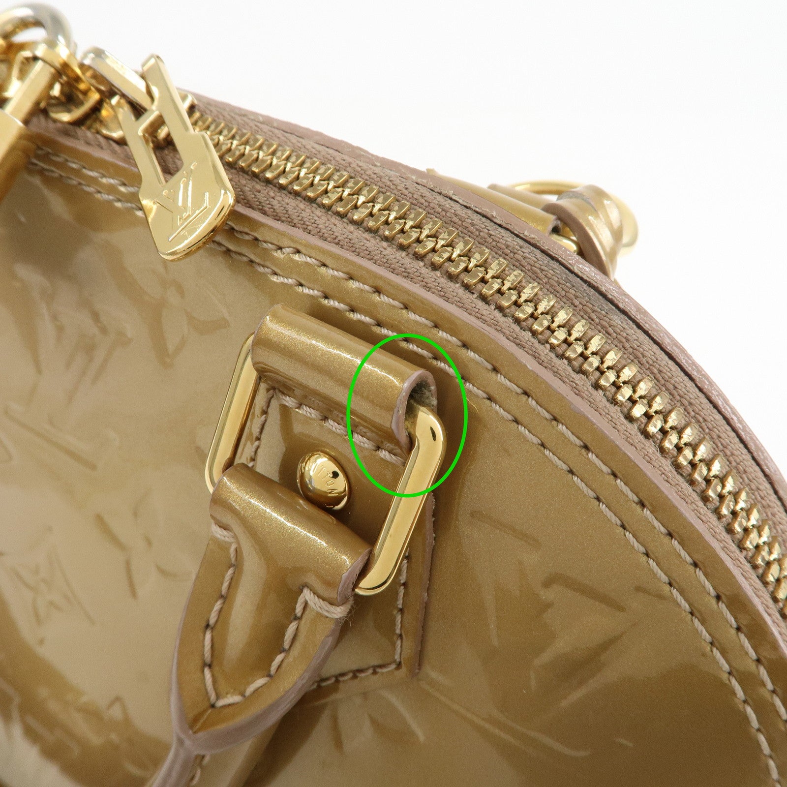 Louis Vuitton Monogram 2Way Vernis Alma BB Hand Bag M91752