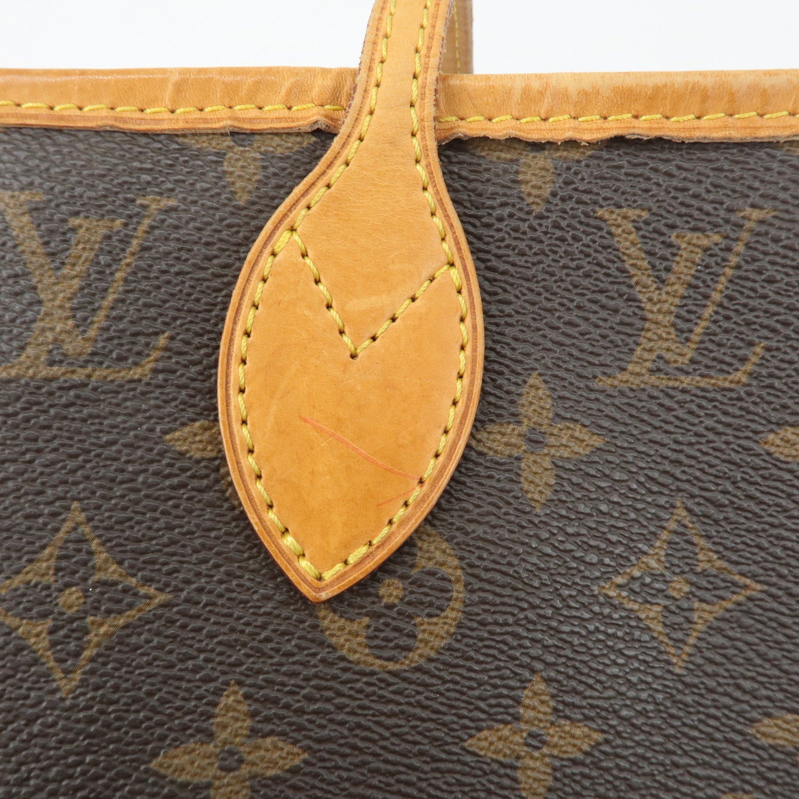 Louis Vuitton Monogram Neverfull MM Tote Bag Brown M40156 Used