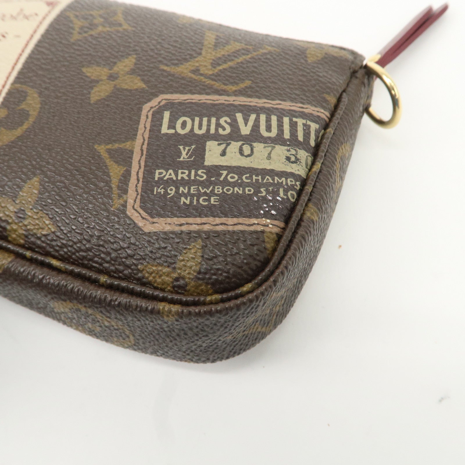 Louis Vuitton Monogram Label Collection Mini Pochette Accessoires Used